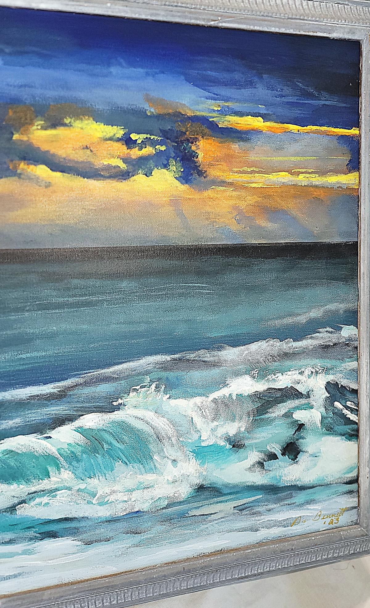 Original Florida Acrylic Painting on Canvas, Dan Bennett - 4