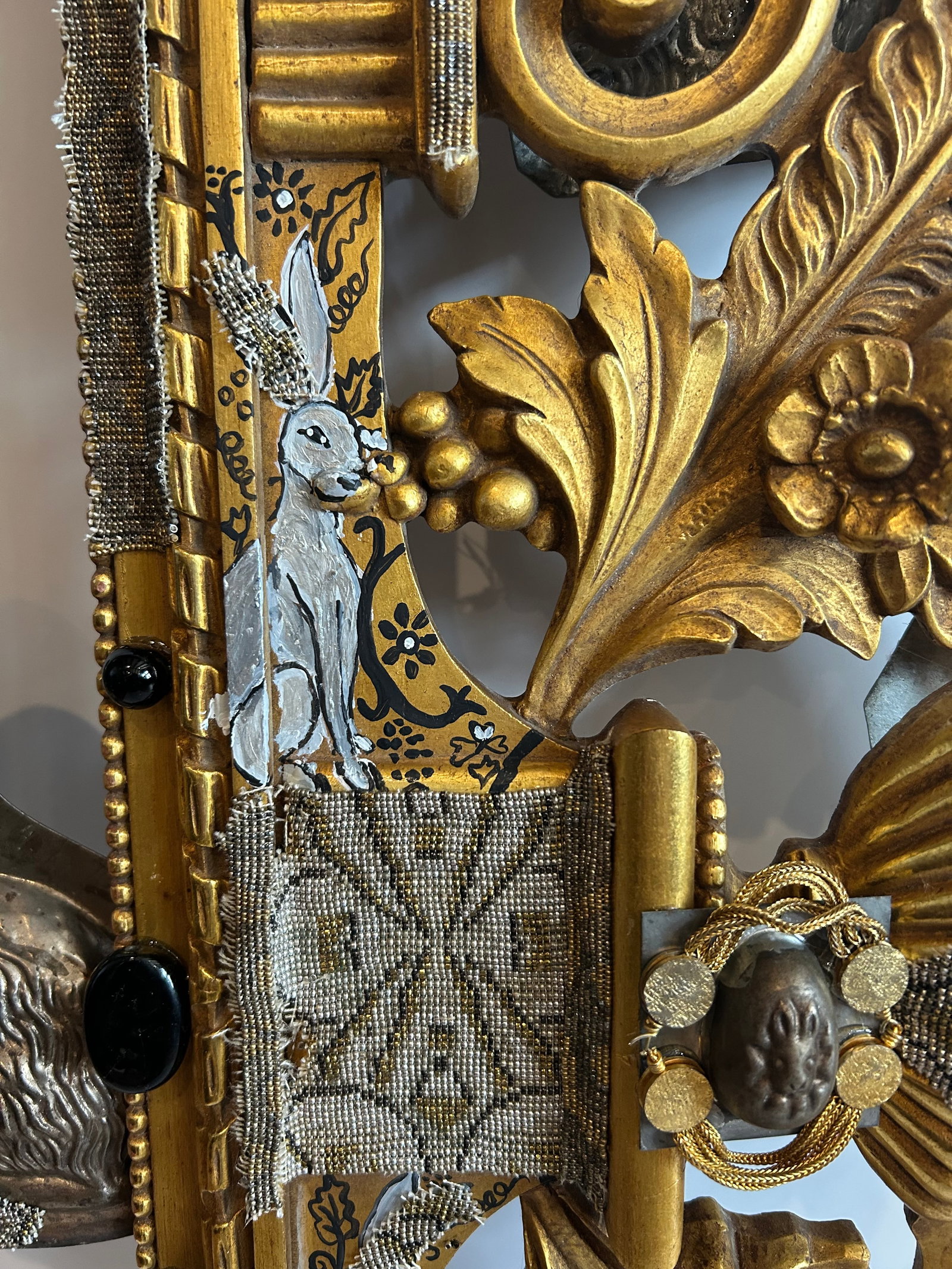 Art Nouveau Bunnies Wall Sculpture - 5