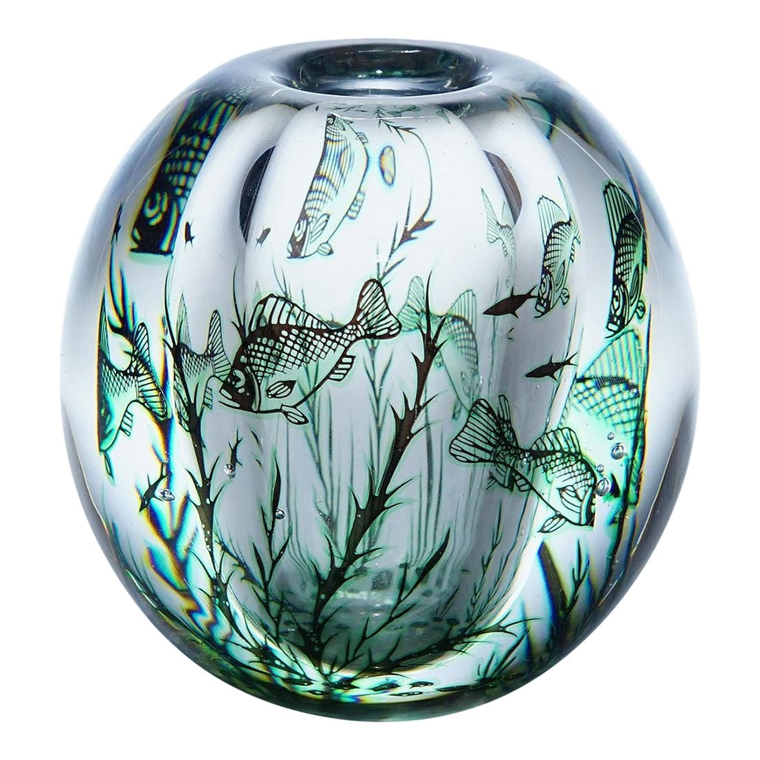 Vintage Fish Graal Vase by Edward Hald for Orrefors, Sweden (1 of 4)