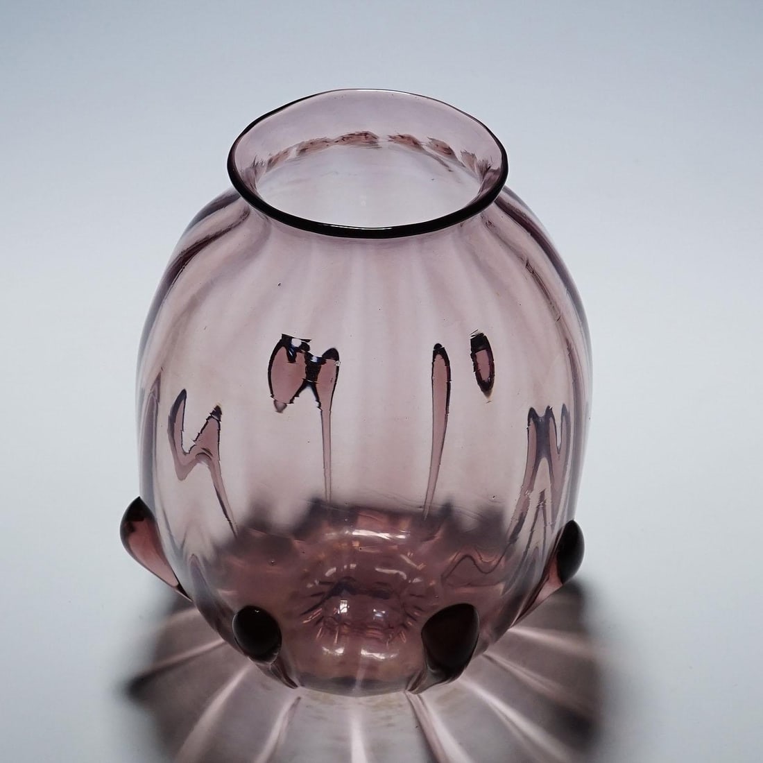 Vetro Soffiato Glass Vase by Vittorio Zecchin for Venini Murano 1924 - 3