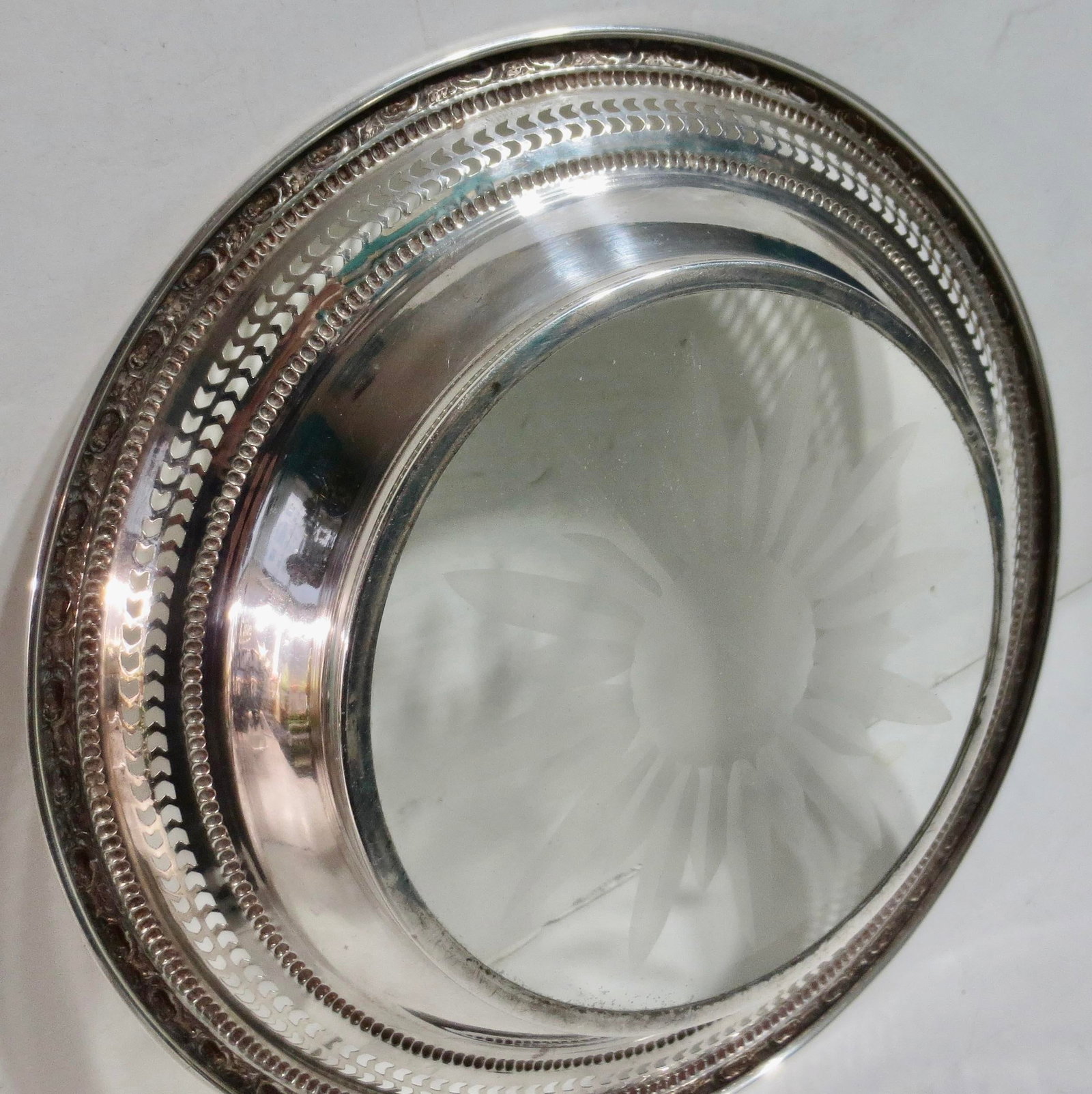 Whiting Sterling Silver Lemon Slice Dish - 4