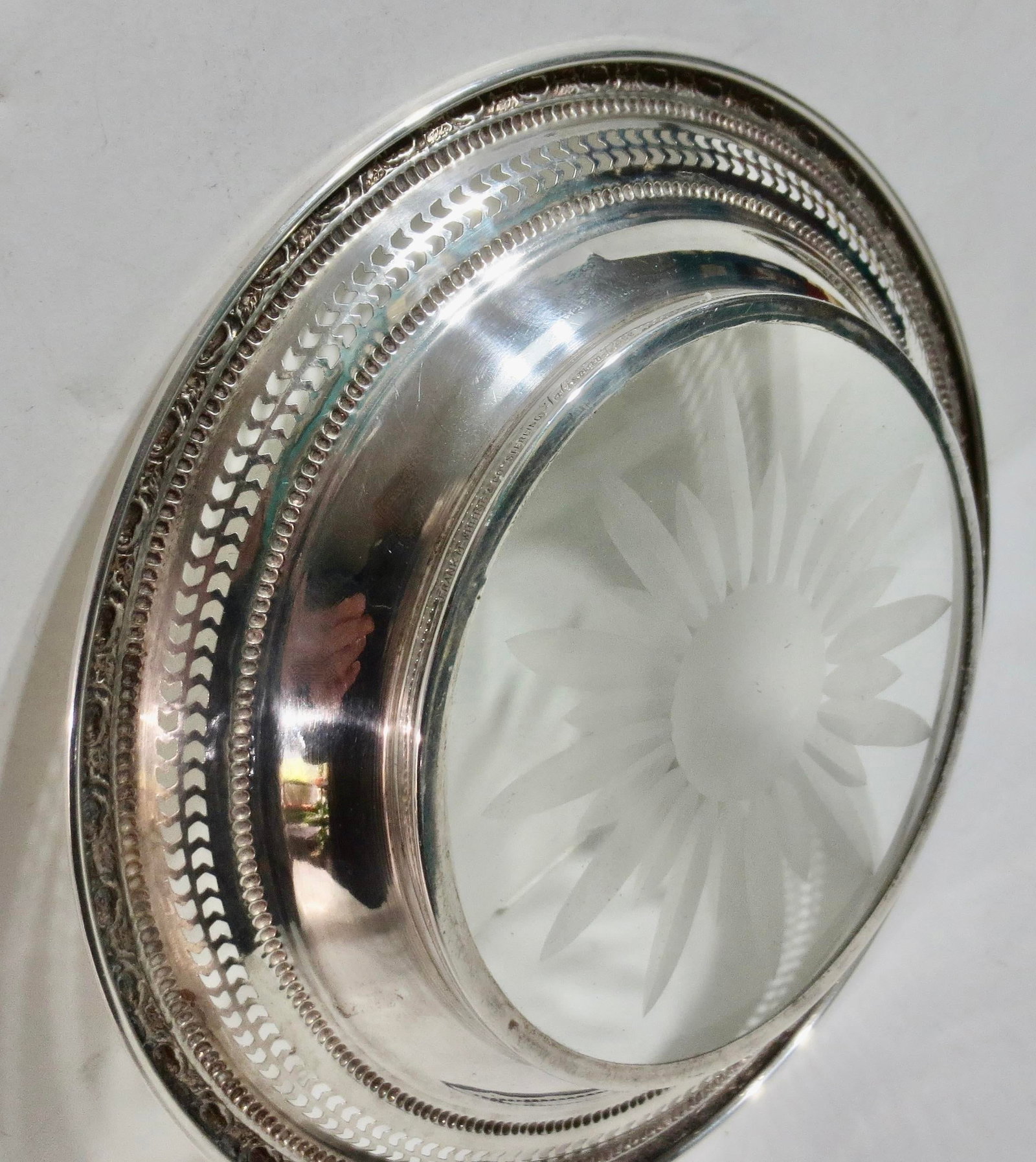 Whiting Sterling Silver Lemon Slice Dish - 6