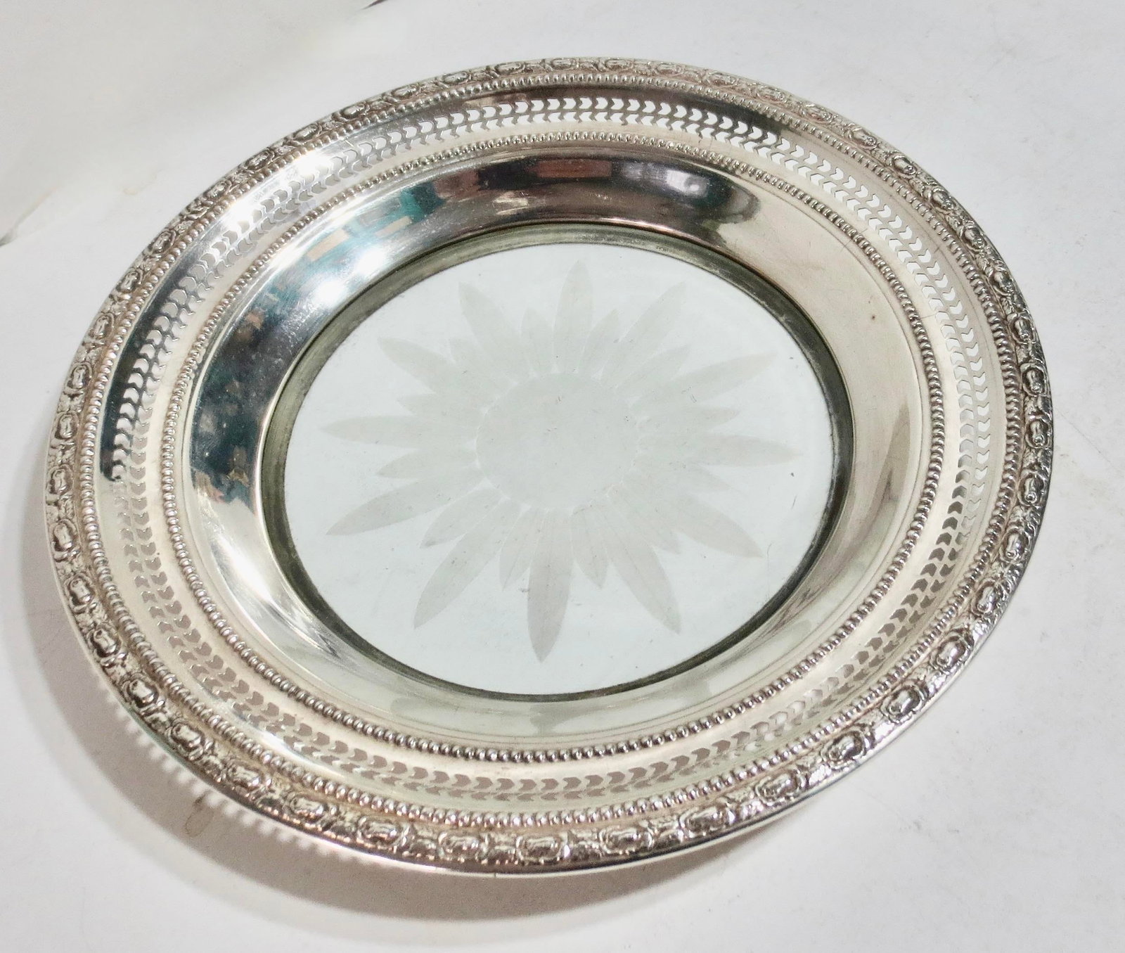 Whiting Sterling Silver Lemon Slice Dish - 8
