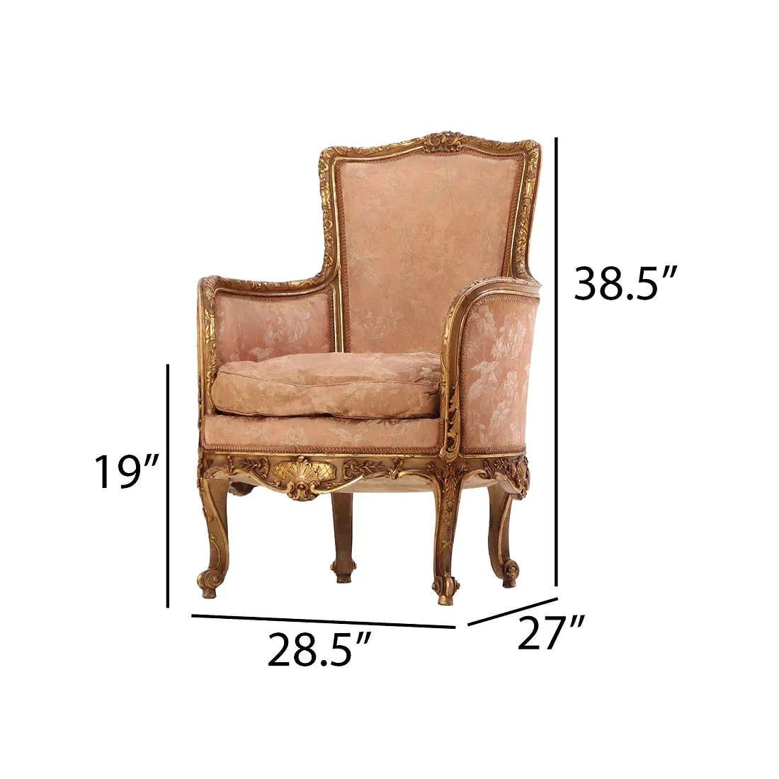 Late 19th Century Pair of French Louis XV Style Carved and Giltwood Bergere Chairs - 2