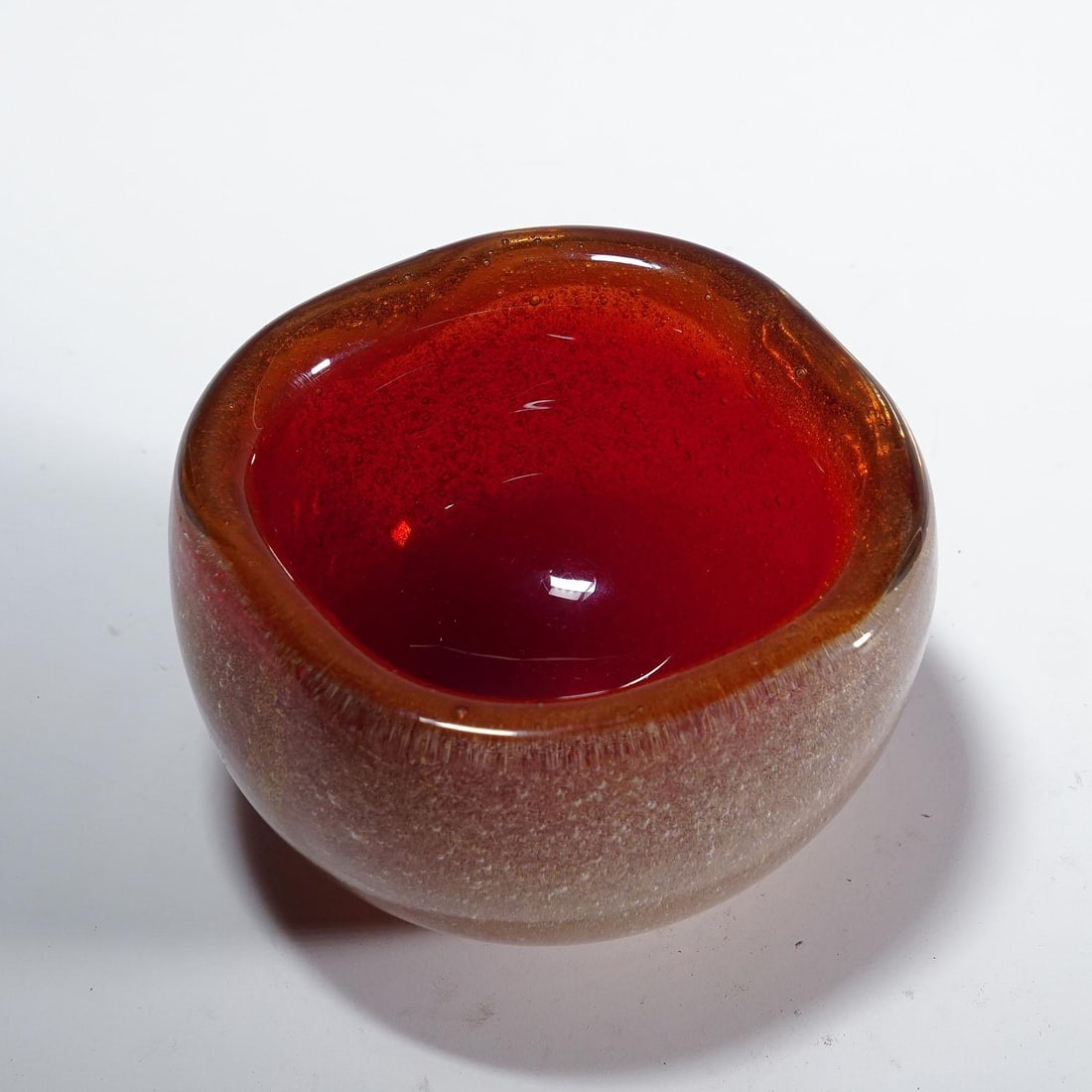 Vetro Sommerso Bowl by Carlo Scarpa for Venini Murano Ca. 1930s - 2