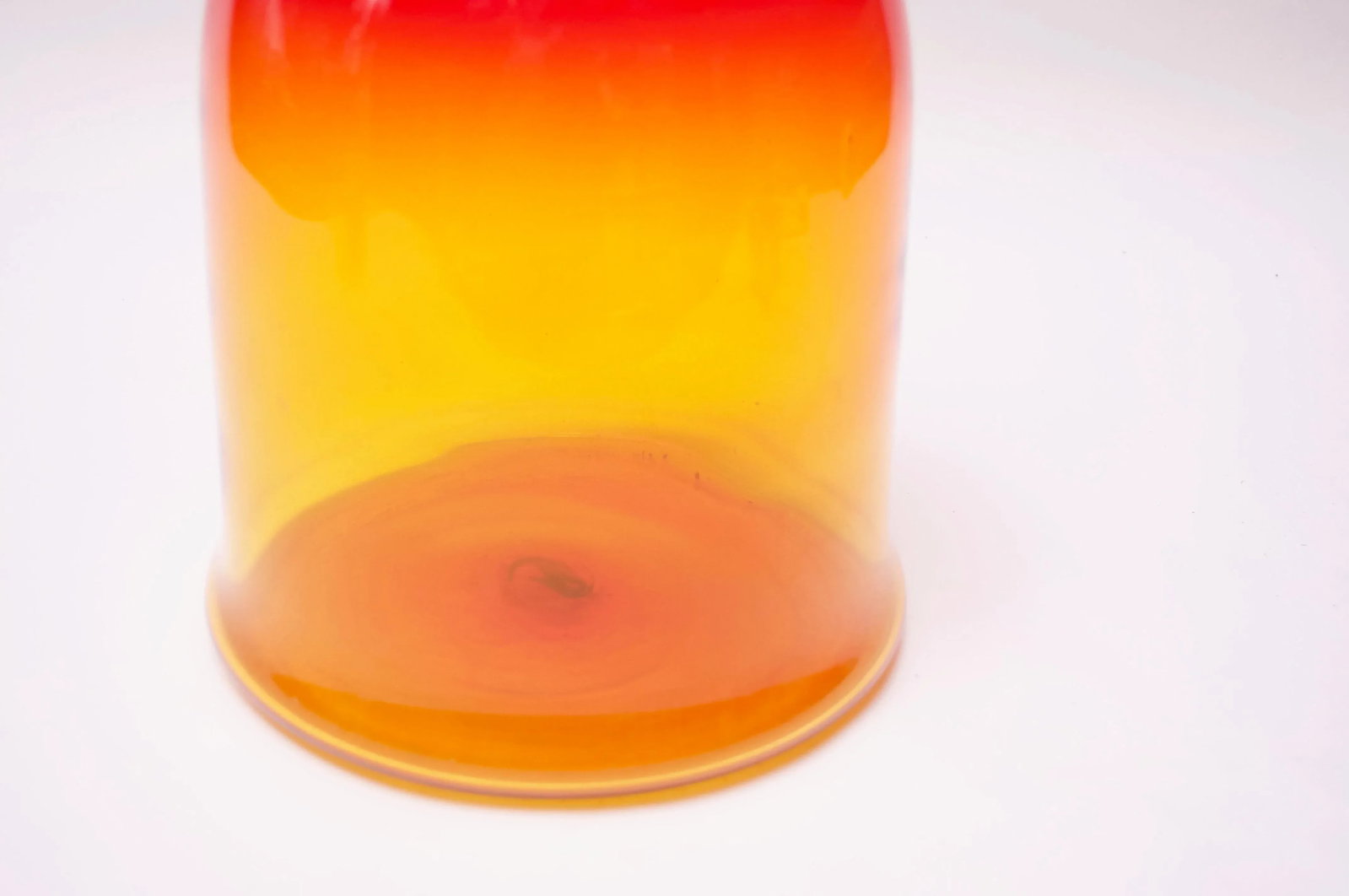 Blown Glass Amberina Tangerine Jug Designed by John Nickerson for Blenko - 10