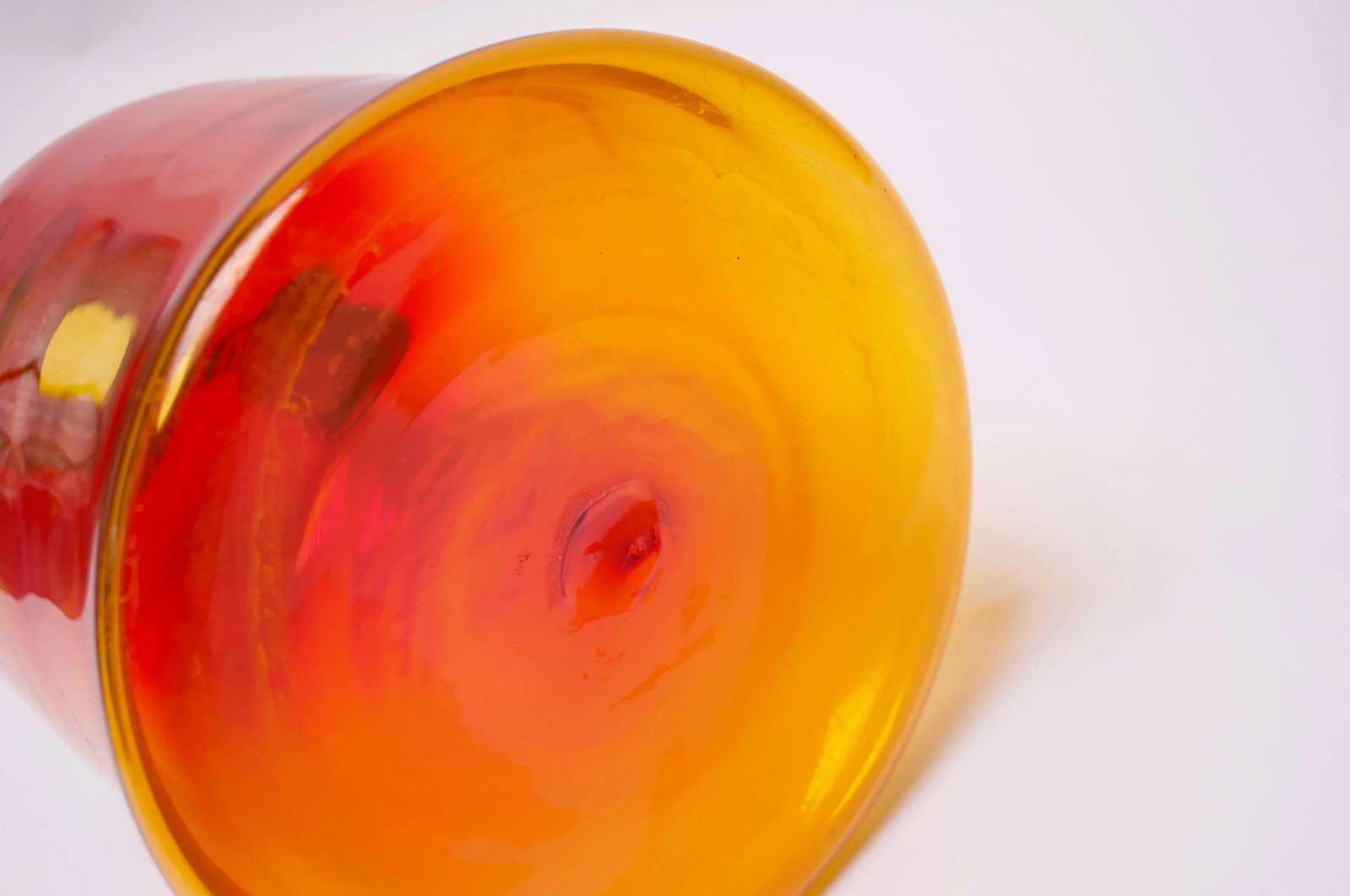 Blown Glass Amberina Tangerine Jug Designed by John Nickerson for Blenko - 11