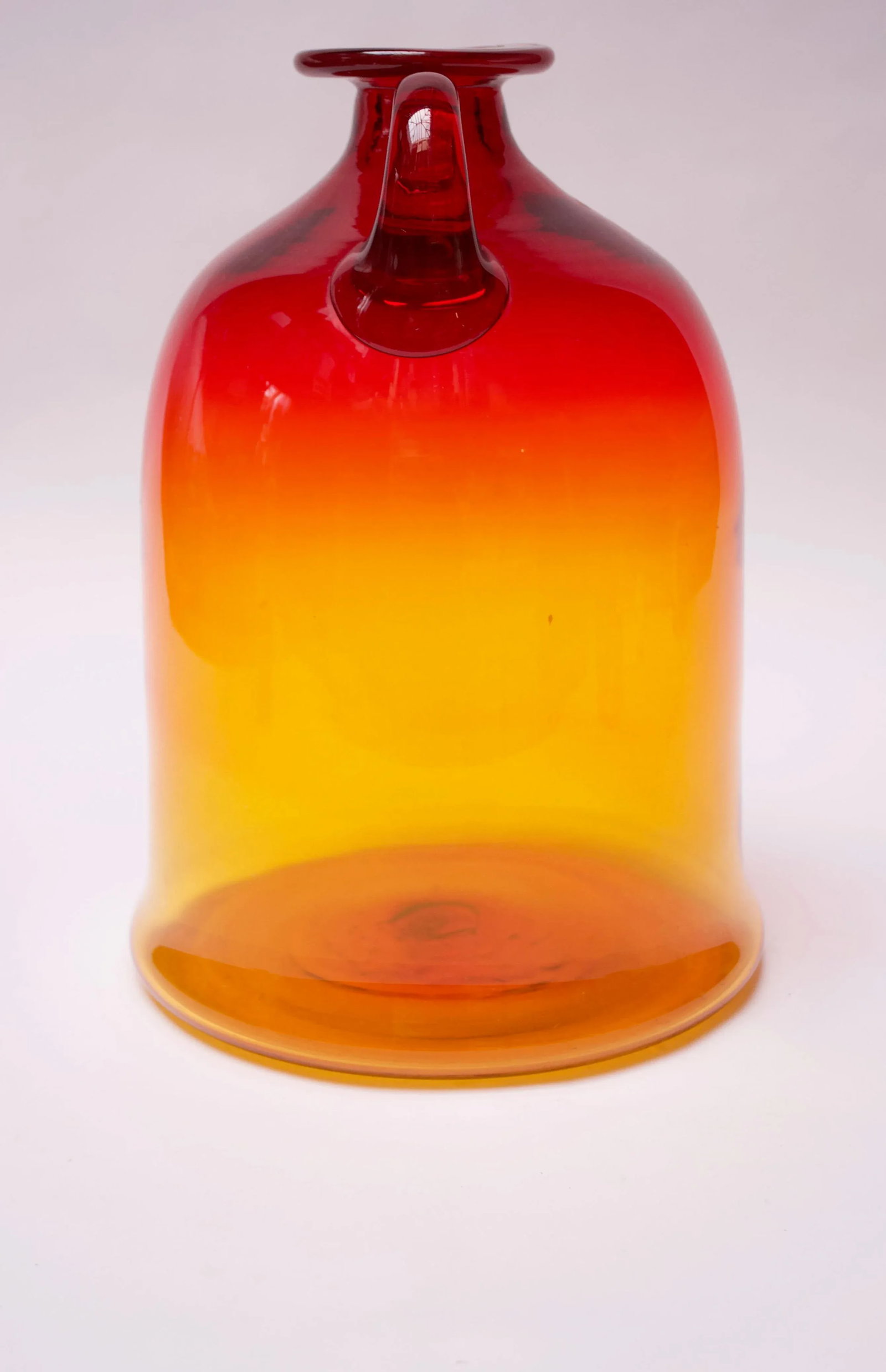 Blown Glass Amberina Tangerine Jug Designed by John Nickerson for Blenko - 3