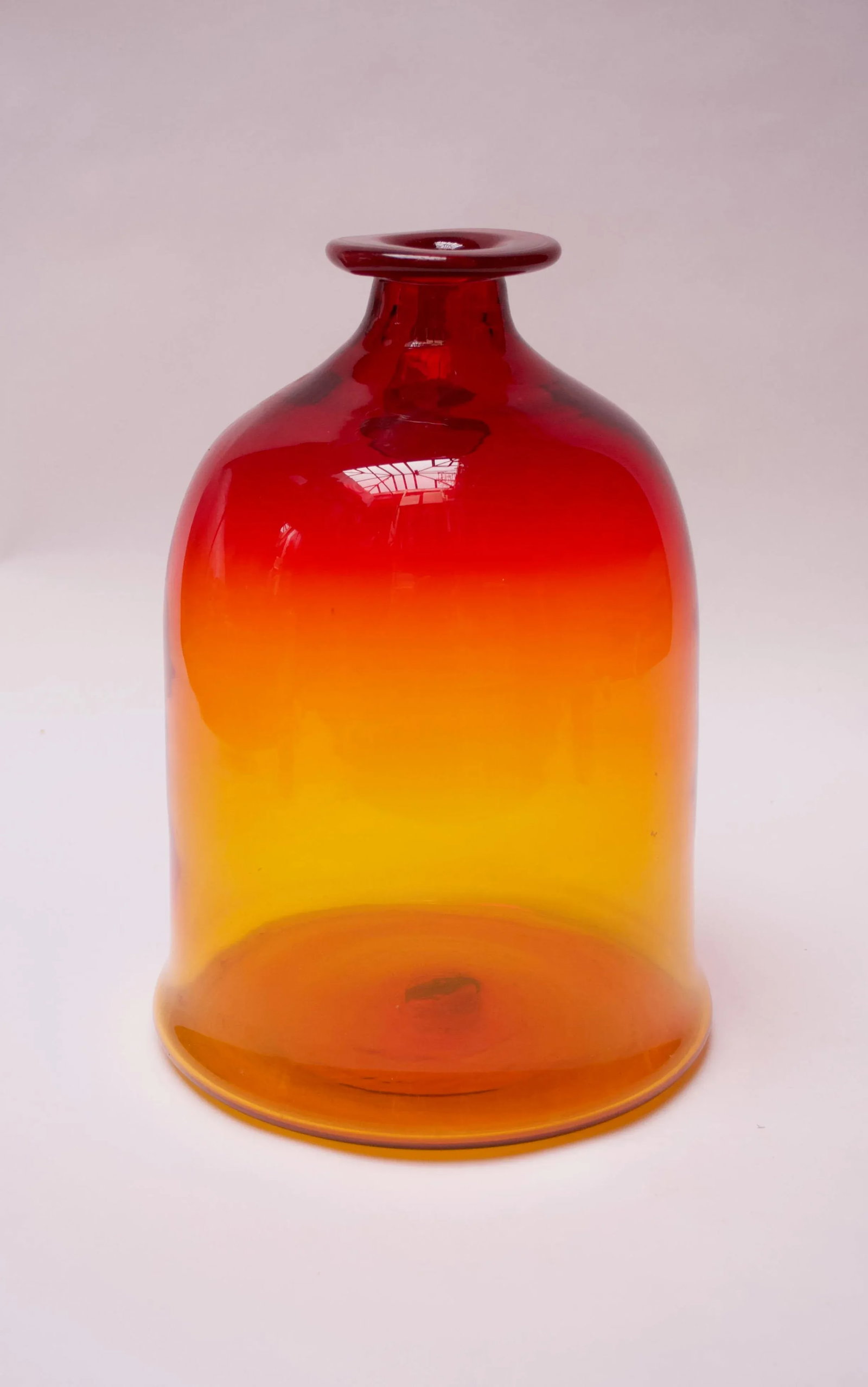 Blown Glass Amberina Tangerine Jug Designed by John Nickerson for Blenko - 4