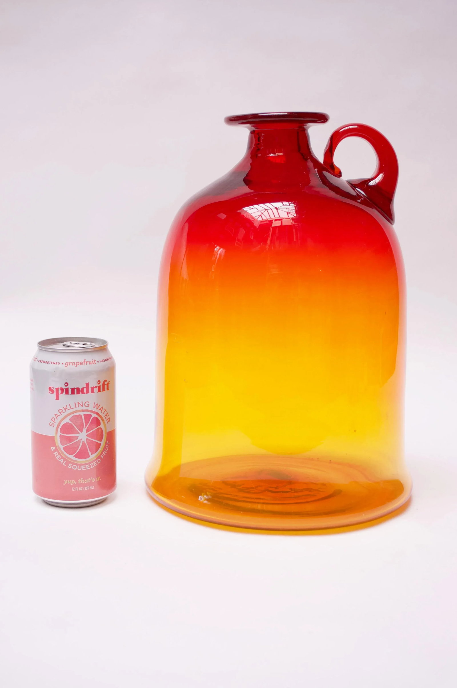 Blown Glass Amberina Tangerine Jug Designed by John Nickerson for Blenko - 6