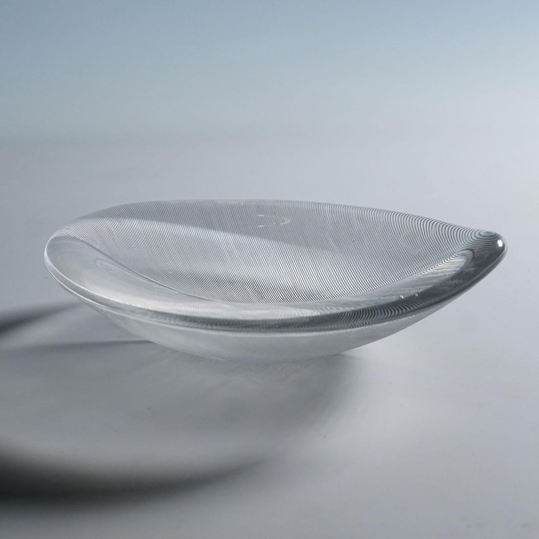 Large Vintage Art Glass Bowl by Tapio Wirkkala for Iittala 1950s - 2