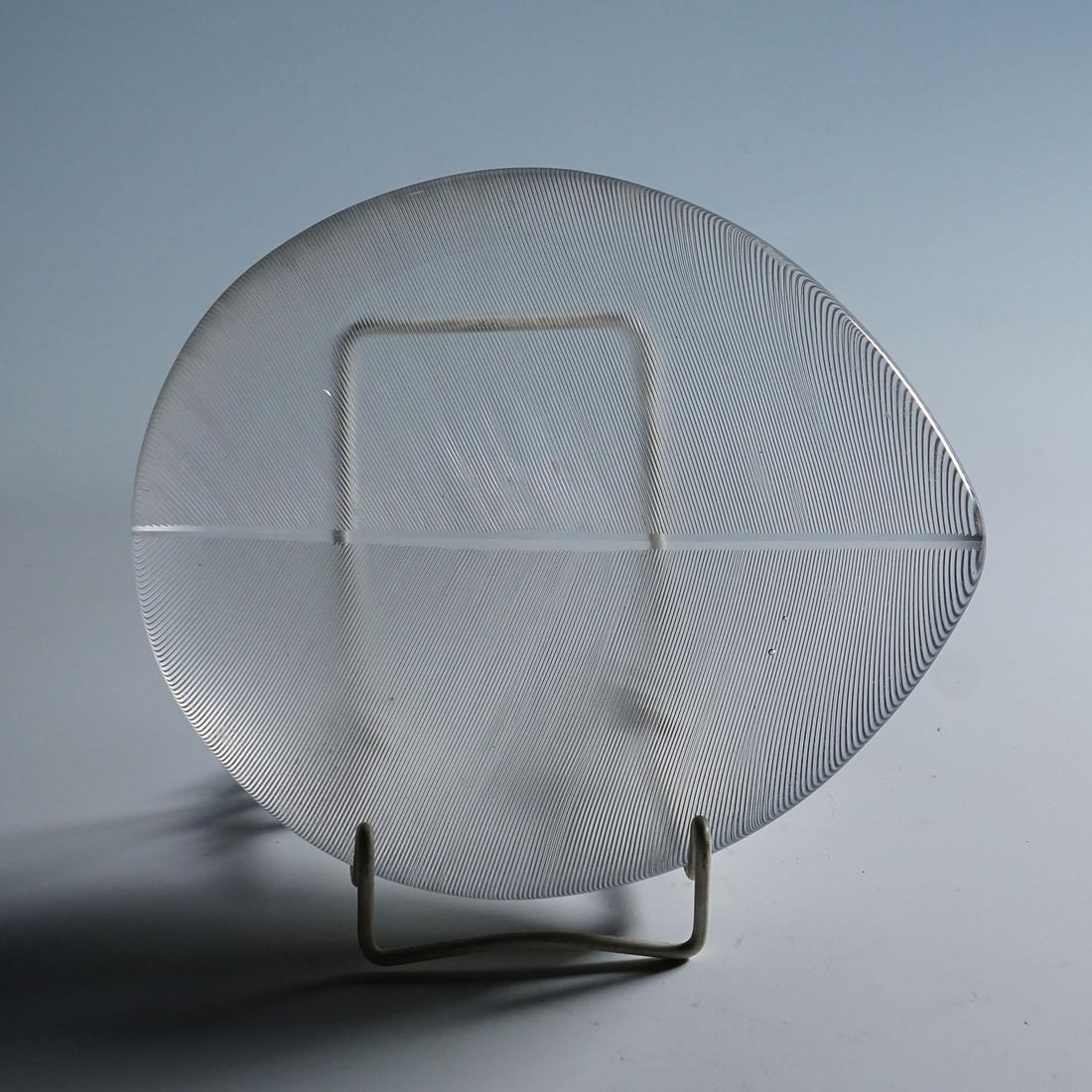 Large Vintage Art Glass Bowl by Tapio Wirkkala for Iittala 1950s - 7