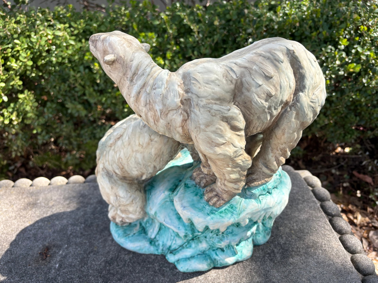 Continental Glazed Porcelain Polar Bear Sculpture - 10