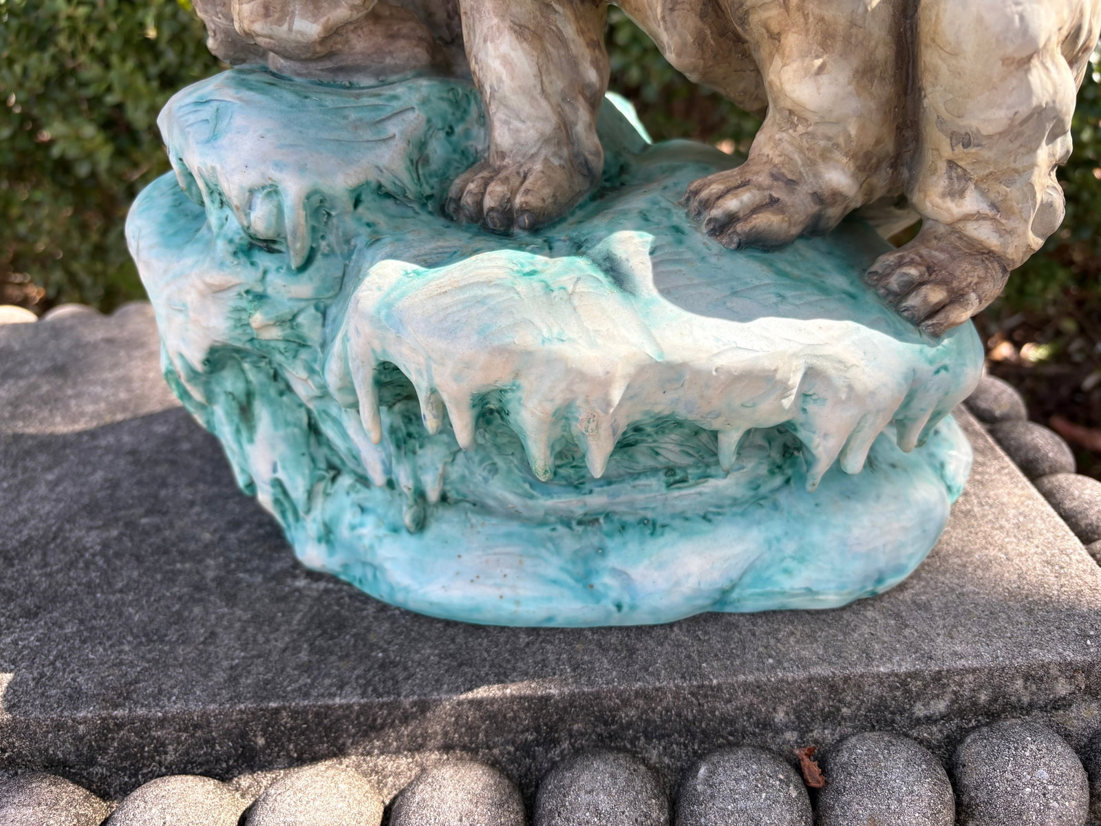 Continental Glazed Porcelain Polar Bear Sculpture - 5
