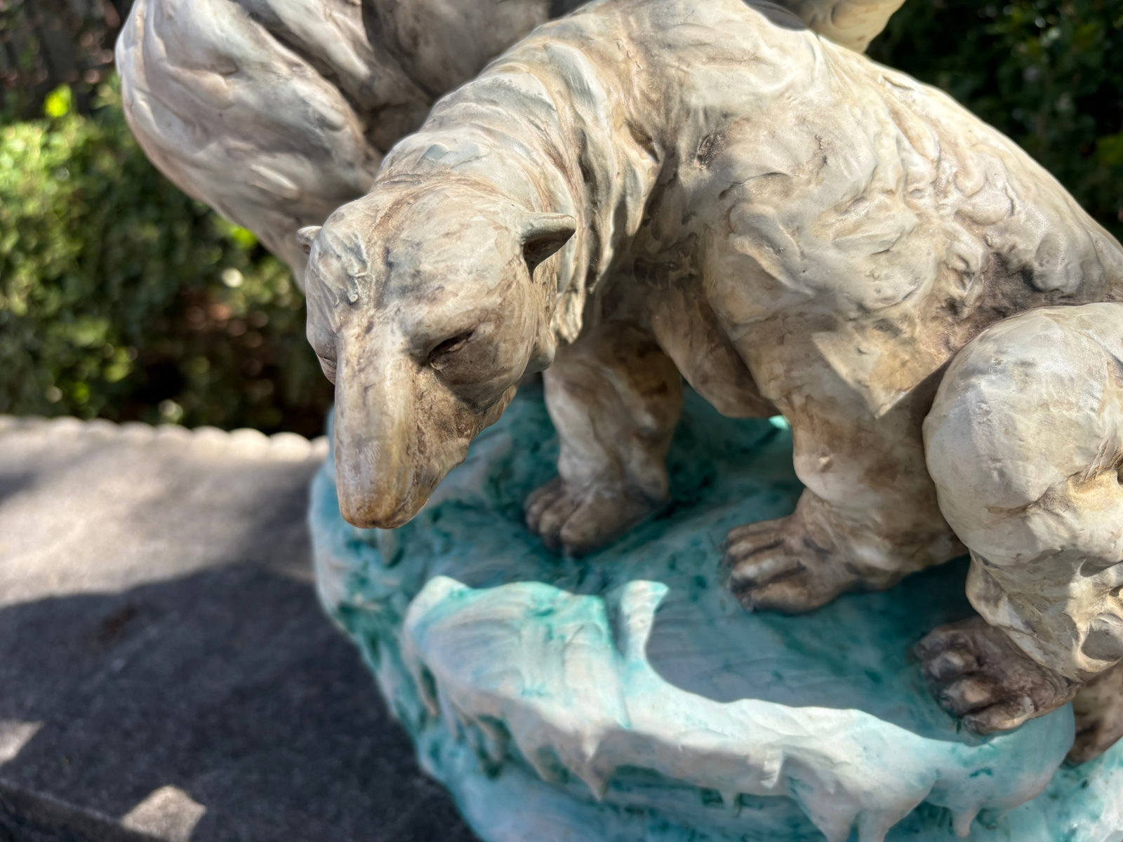 Continental Glazed Porcelain Polar Bear Sculpture - 6