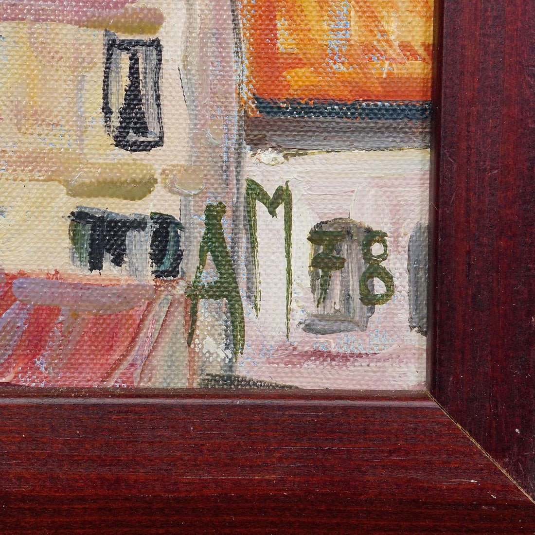 Alexander Michael Oil Painting of a Southern Italian Coastal Town, 1978 - 5