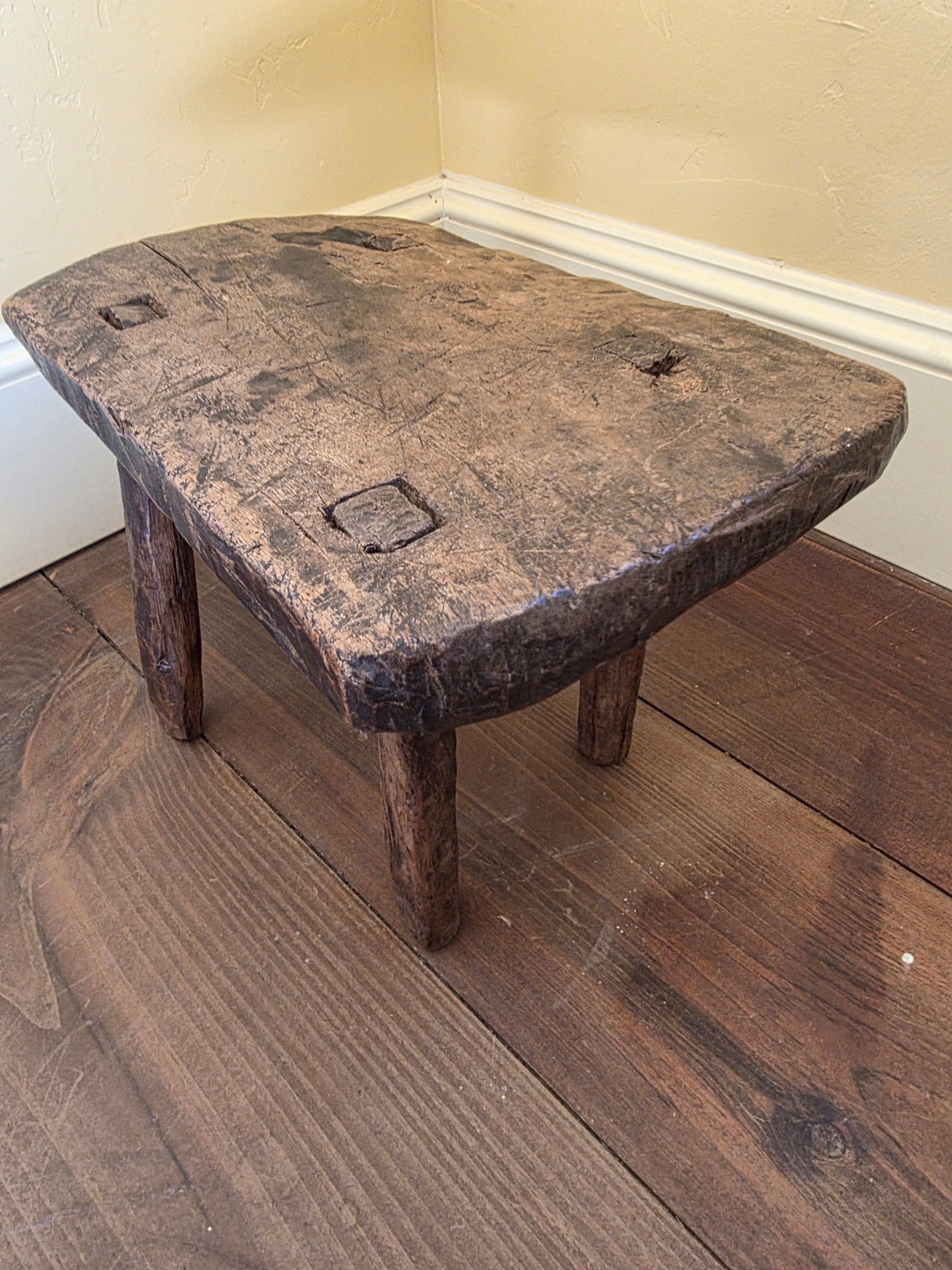 Primitive Hand Made Stool - 10