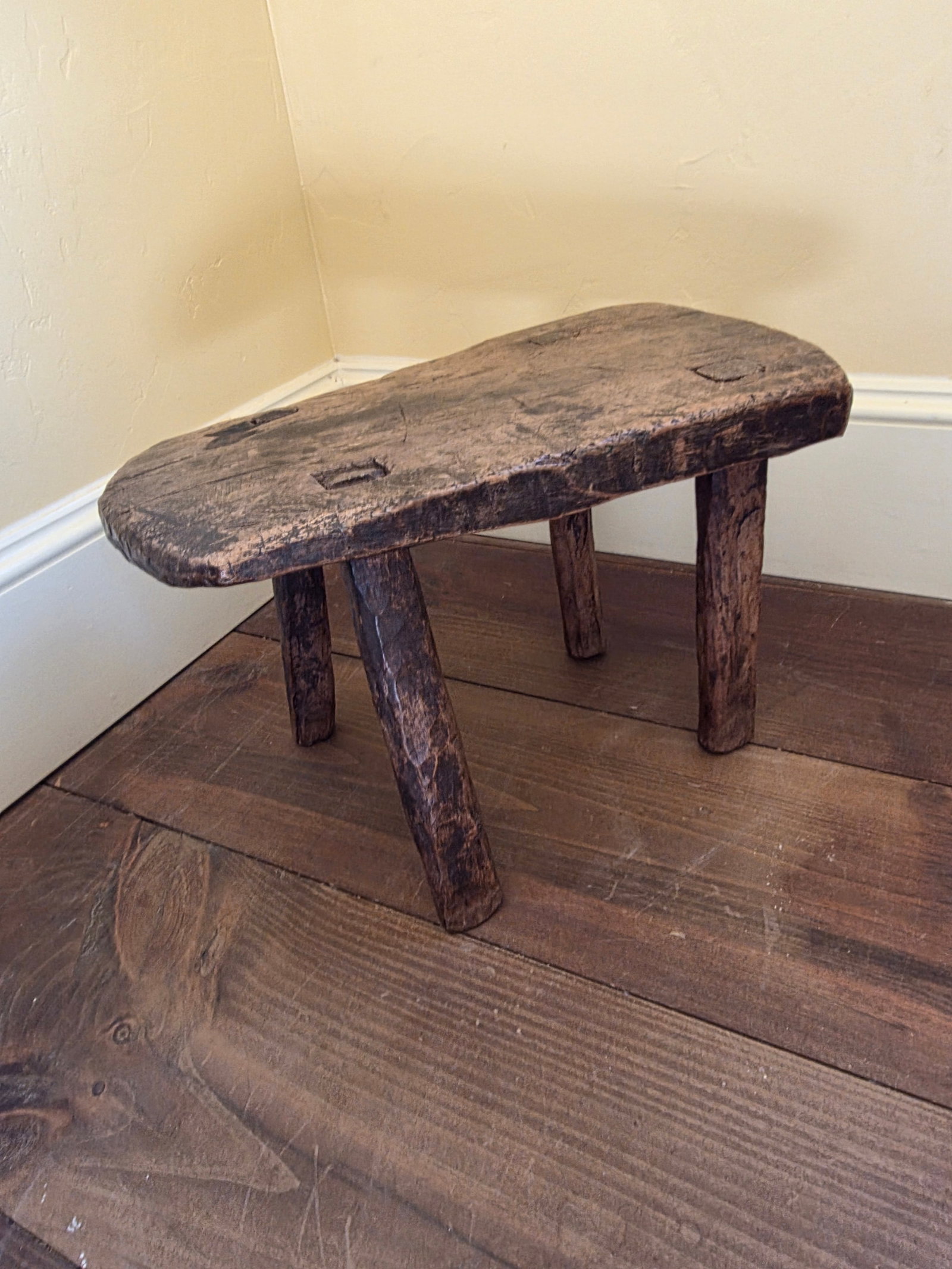 Primitive Hand Made Stool - 13