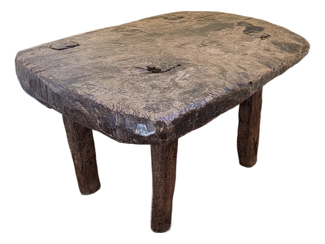 Primitive Hand Made Stool (1 of 13)