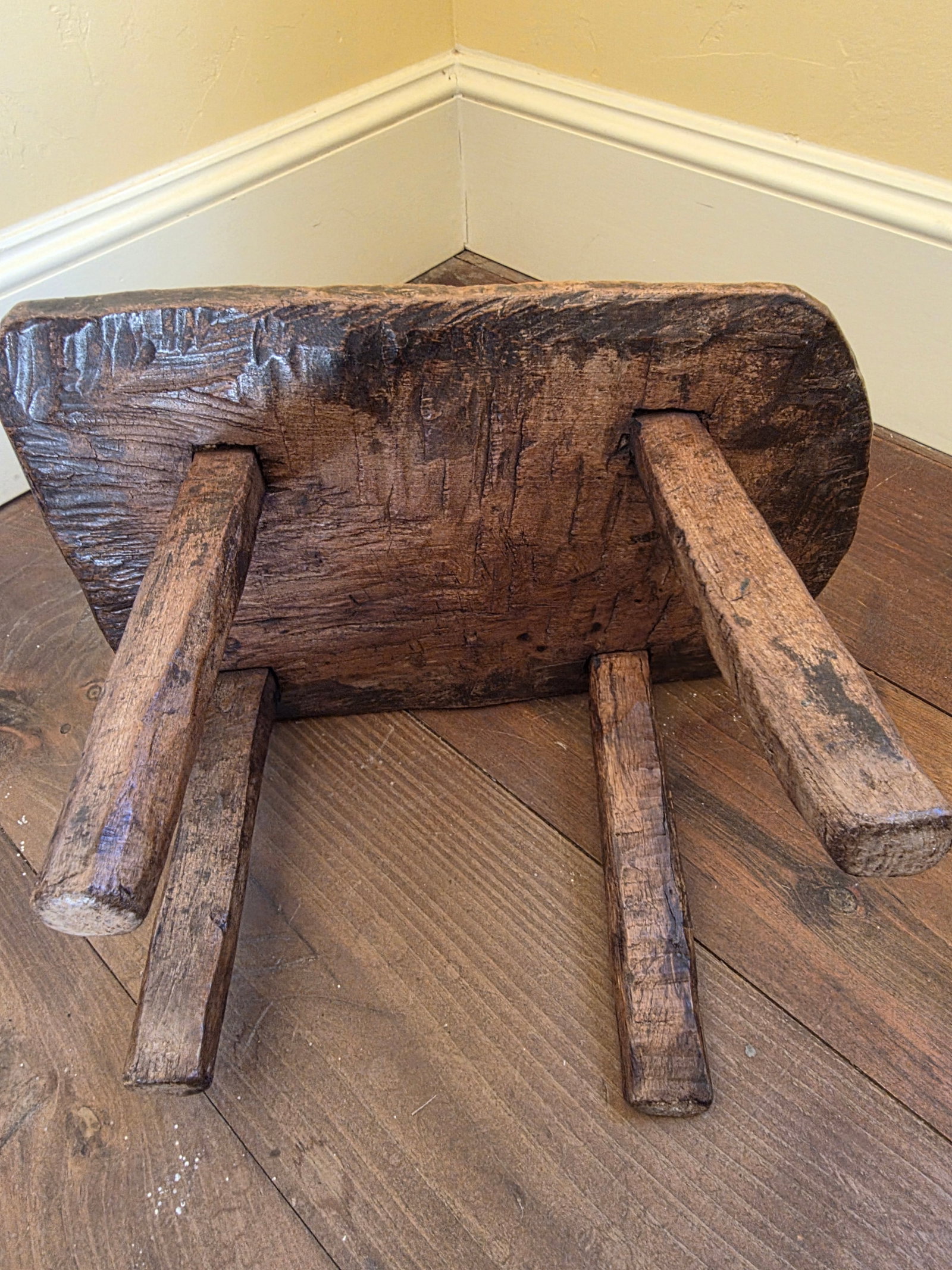 Primitive Hand Made Stool - 3