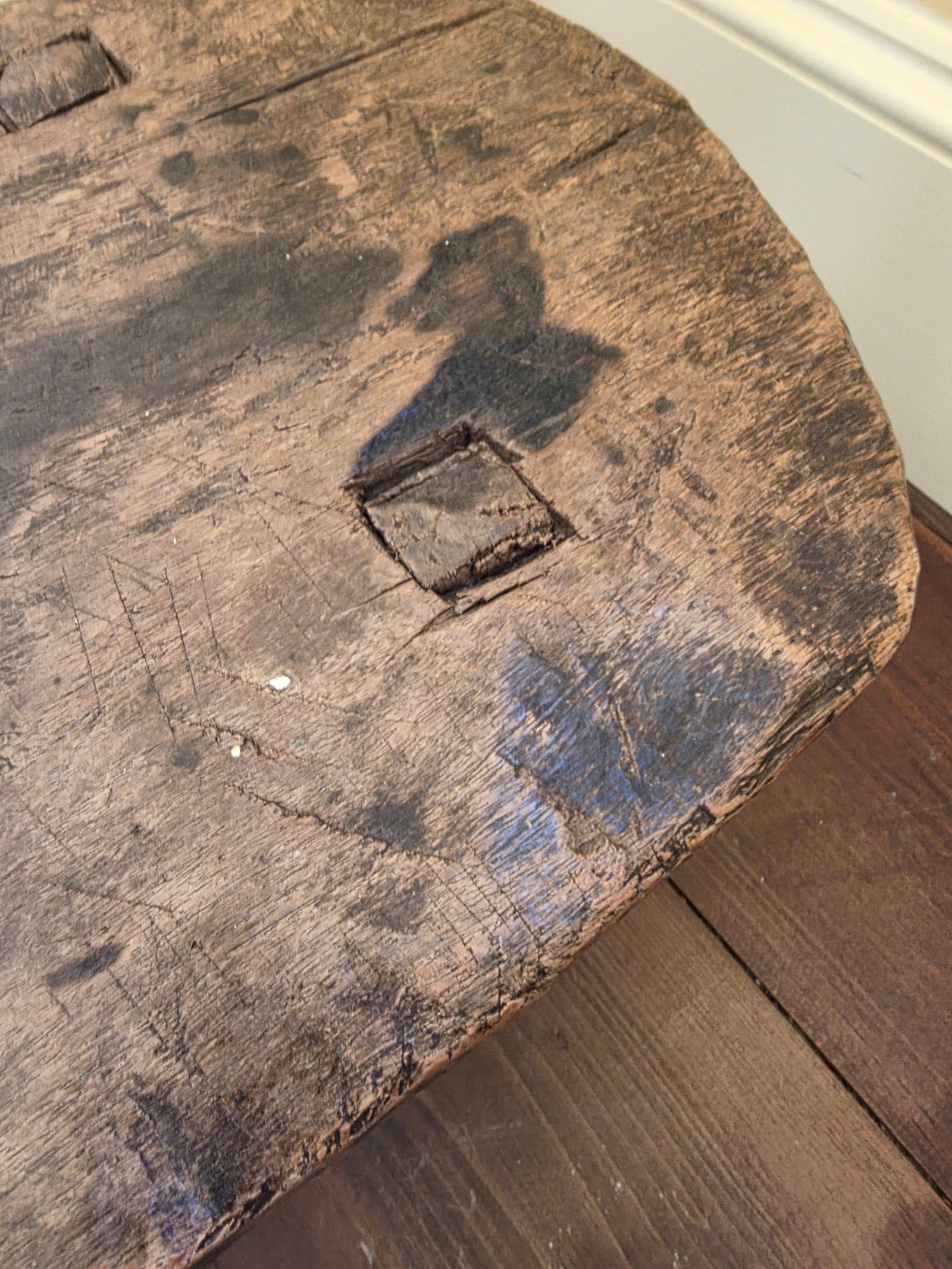 Primitive Hand Made Stool - 7