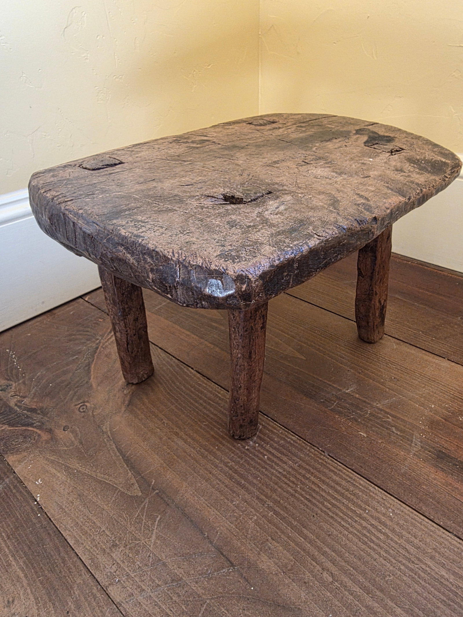 Primitive Hand Made Stool - 8
