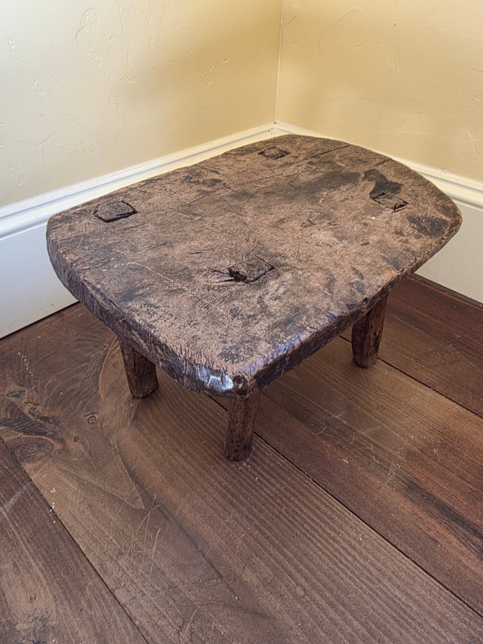 Primitive Hand Made Stool - 9