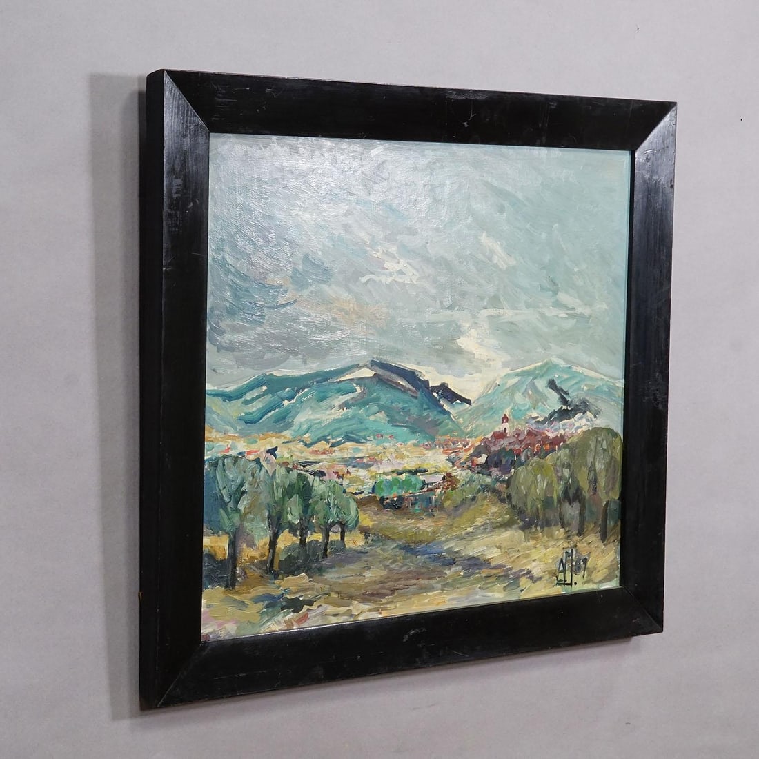 Alexander Michael Oil Painting of a Mountain Landscape, 1969 - 2