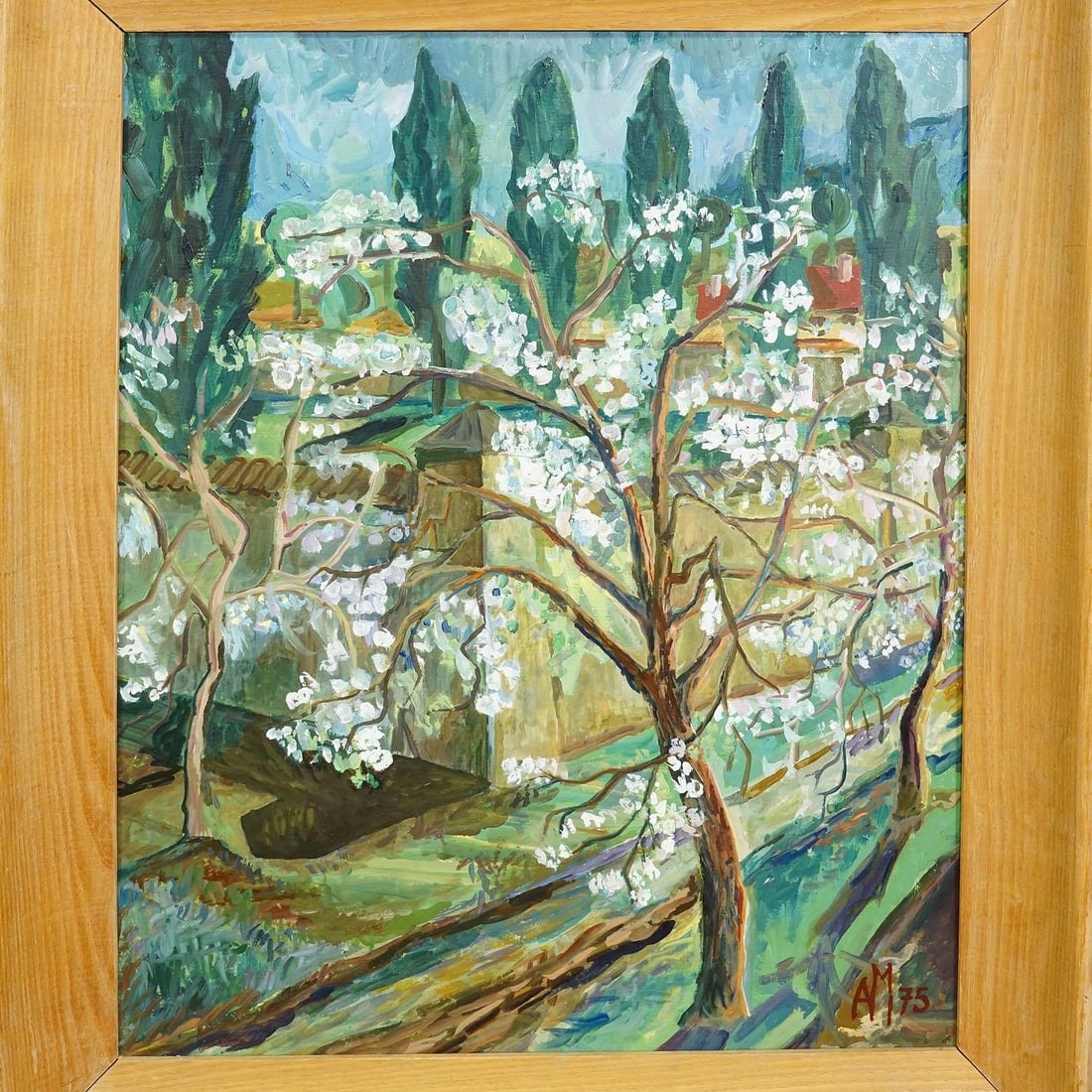Blossoming Tree – Original Painting by Alexander Michael, 1975 - 3