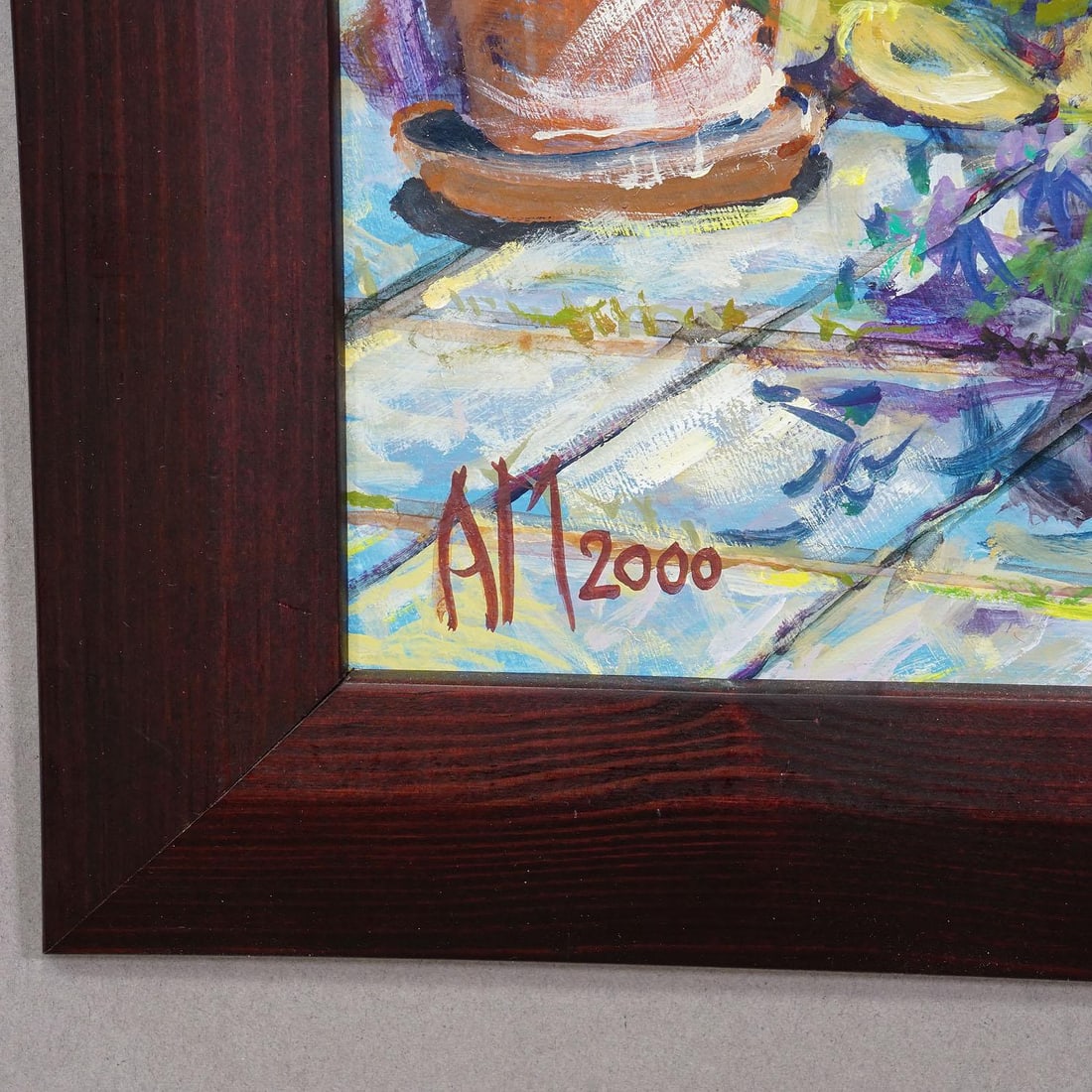 Garden Flower Basket, 2000 – Oil Painting by Alexander Michael - 3