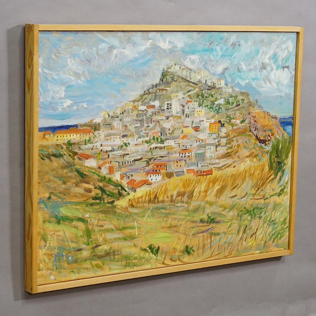 Castelsardo, Sardinia, 1978 – Oil Painting by Alexander Michael - 3