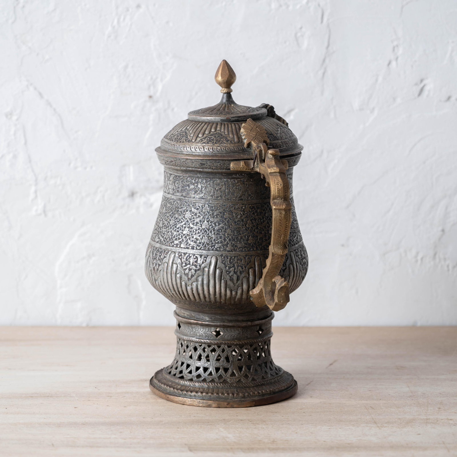 Islamic Tinned-Copper Coffee Pot With Brass Handle, c.1880 - 6