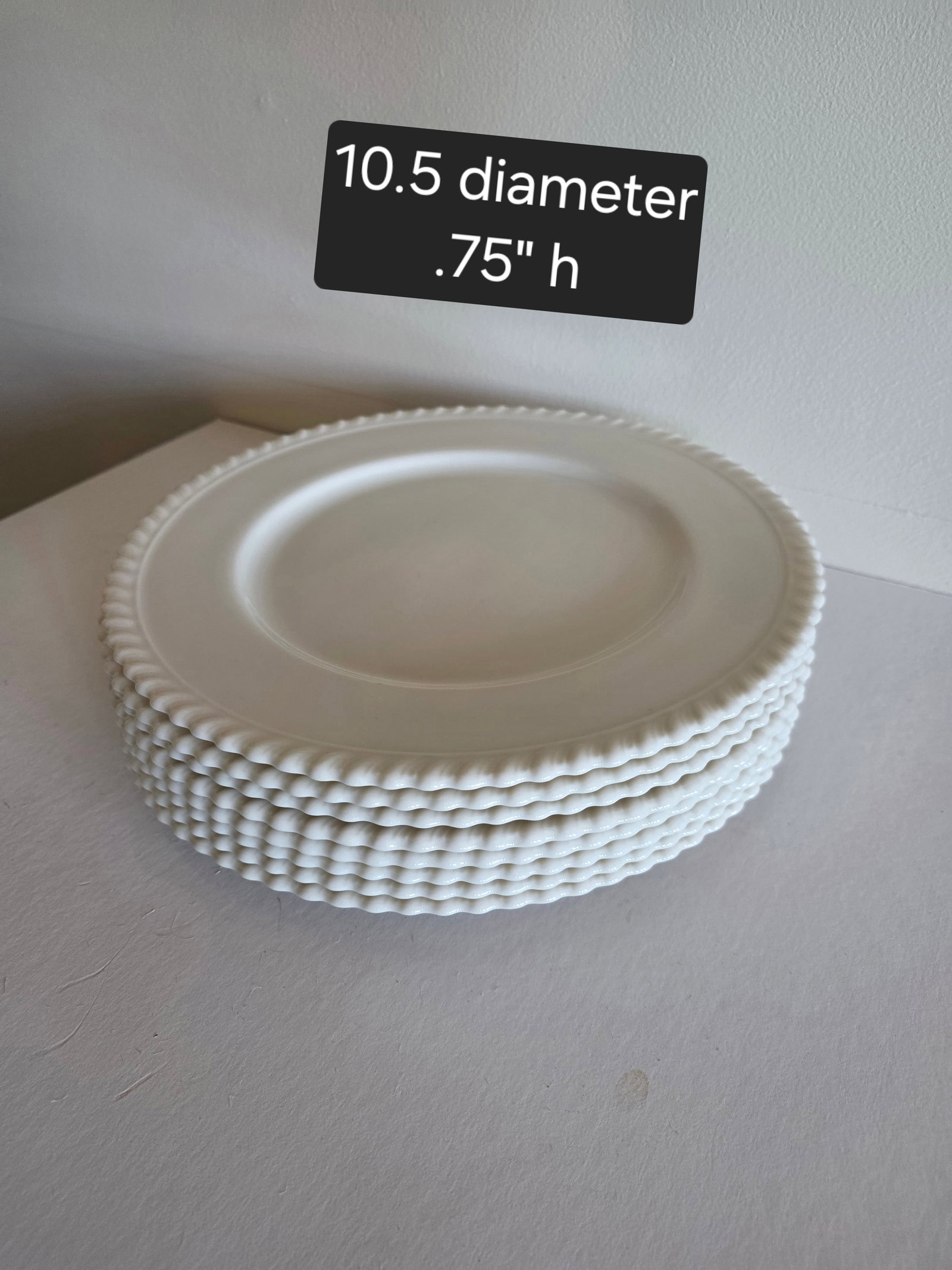 Set of Eight Lenox Gadroon Pattern Dinner Plates - 4
