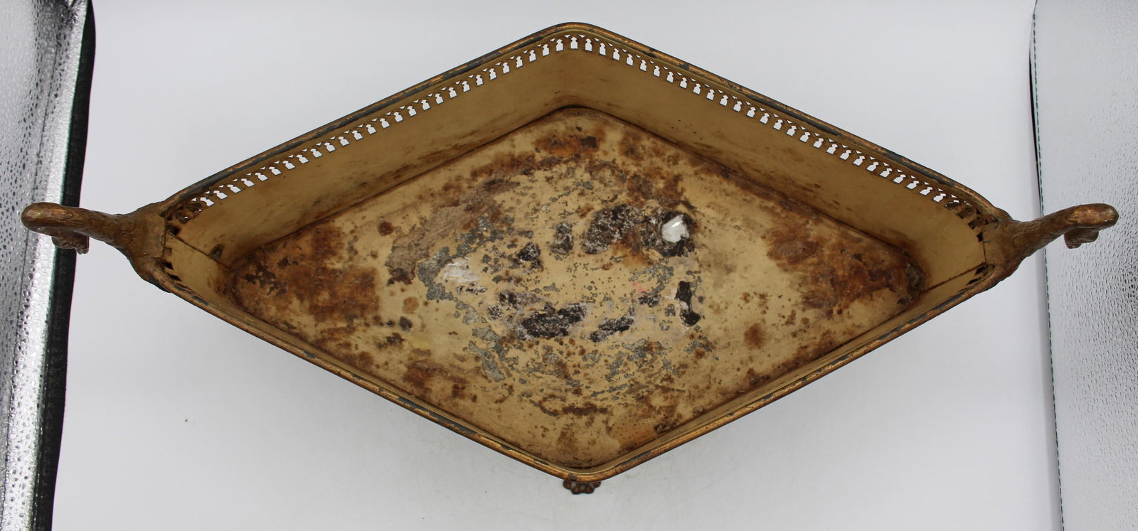 Circa 1930-50 French Tole Jardiniere in Empire Taste - 3
