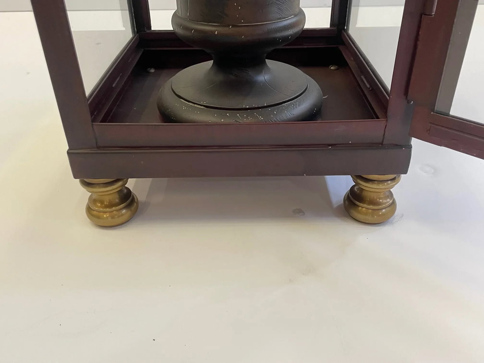 Iron Brass & Glass Table Lantern by Chapman - 6