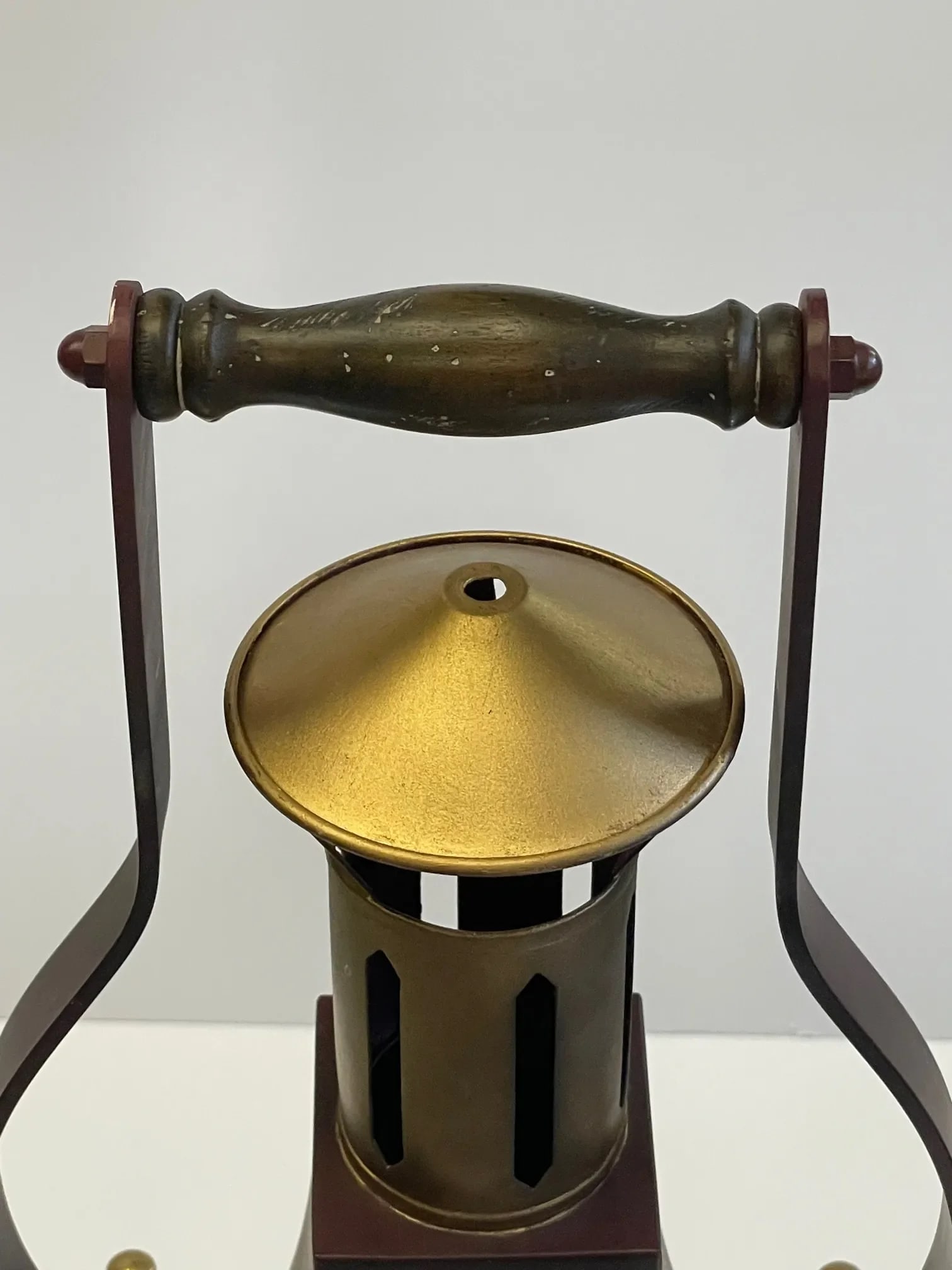 Iron Brass & Glass Table Lantern by Chapman - 8