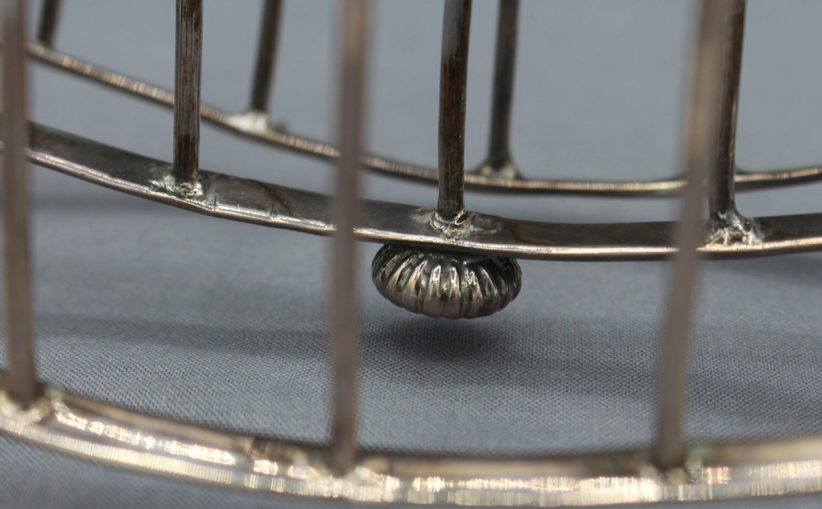 1797 Sterling Silver Toast Rack by James Kidder - 10