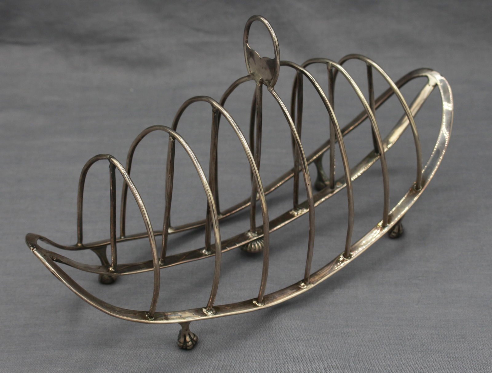 1797 Sterling Silver Toast Rack by James Kidder - 2