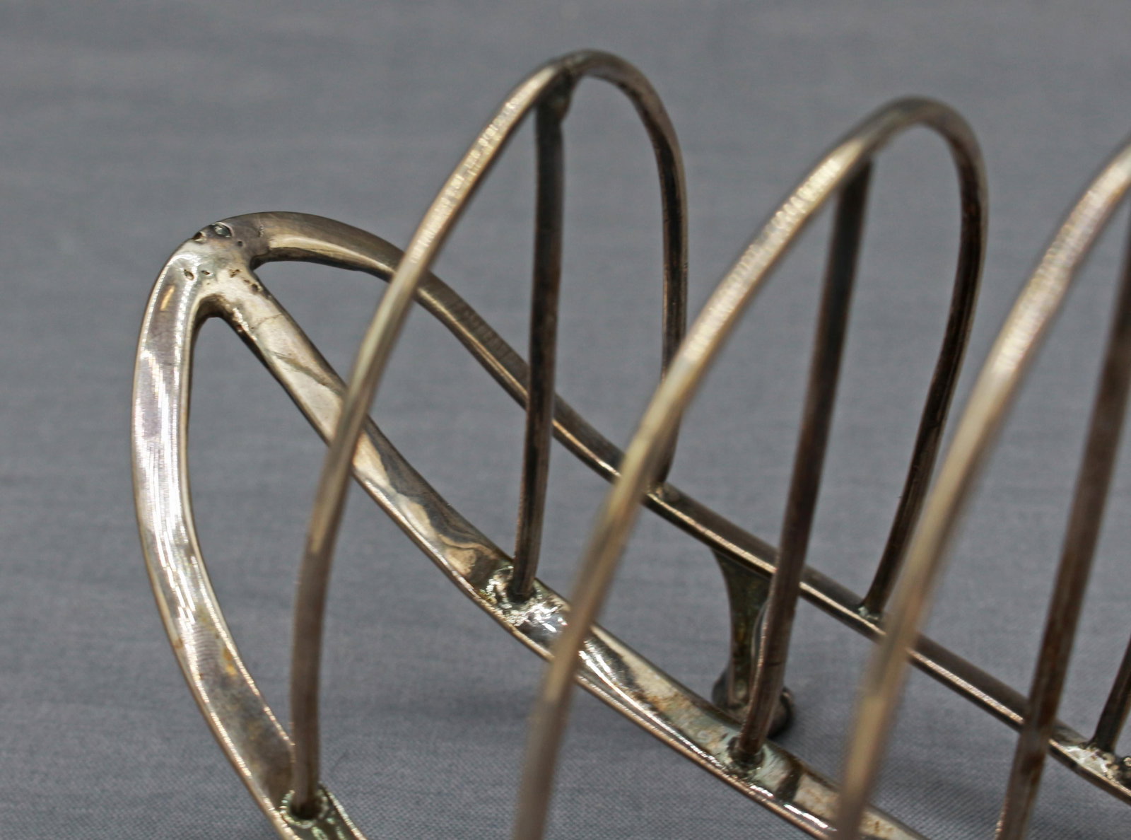 1797 Sterling Silver Toast Rack by James Kidder - 7