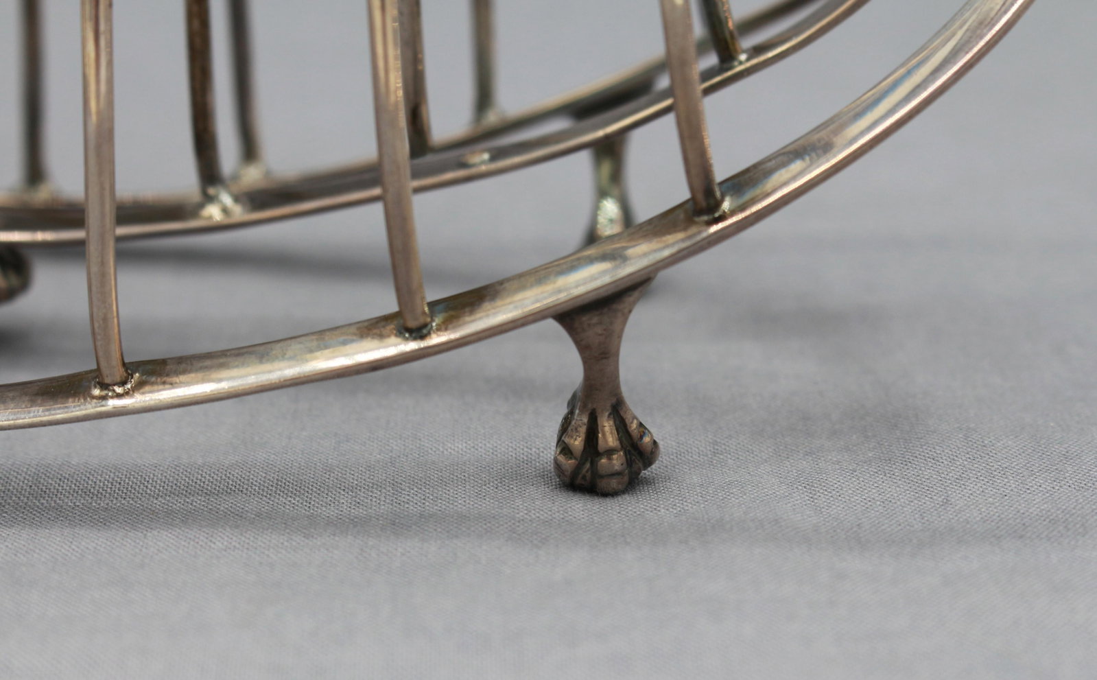 1797 Sterling Silver Toast Rack by James Kidder - 8