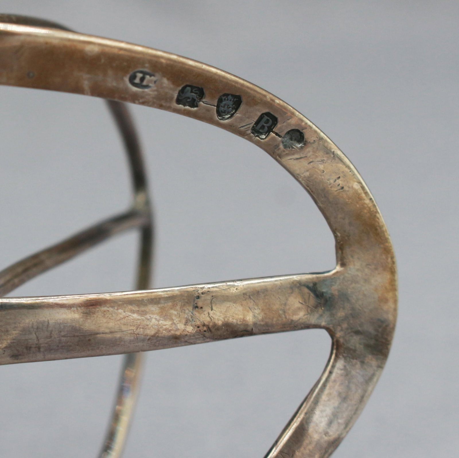 1797 Sterling Silver Toast Rack by James Kidder - 9