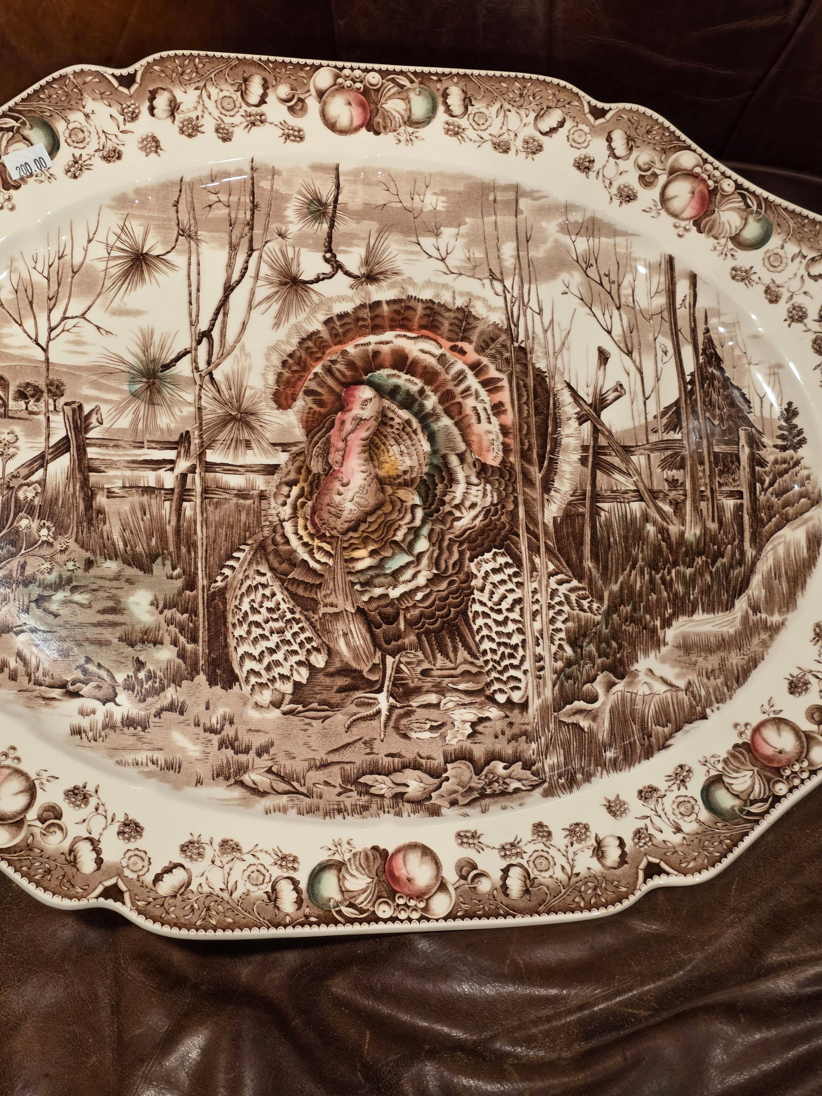 Large Johnson Brothers English Turkey Platter - 6