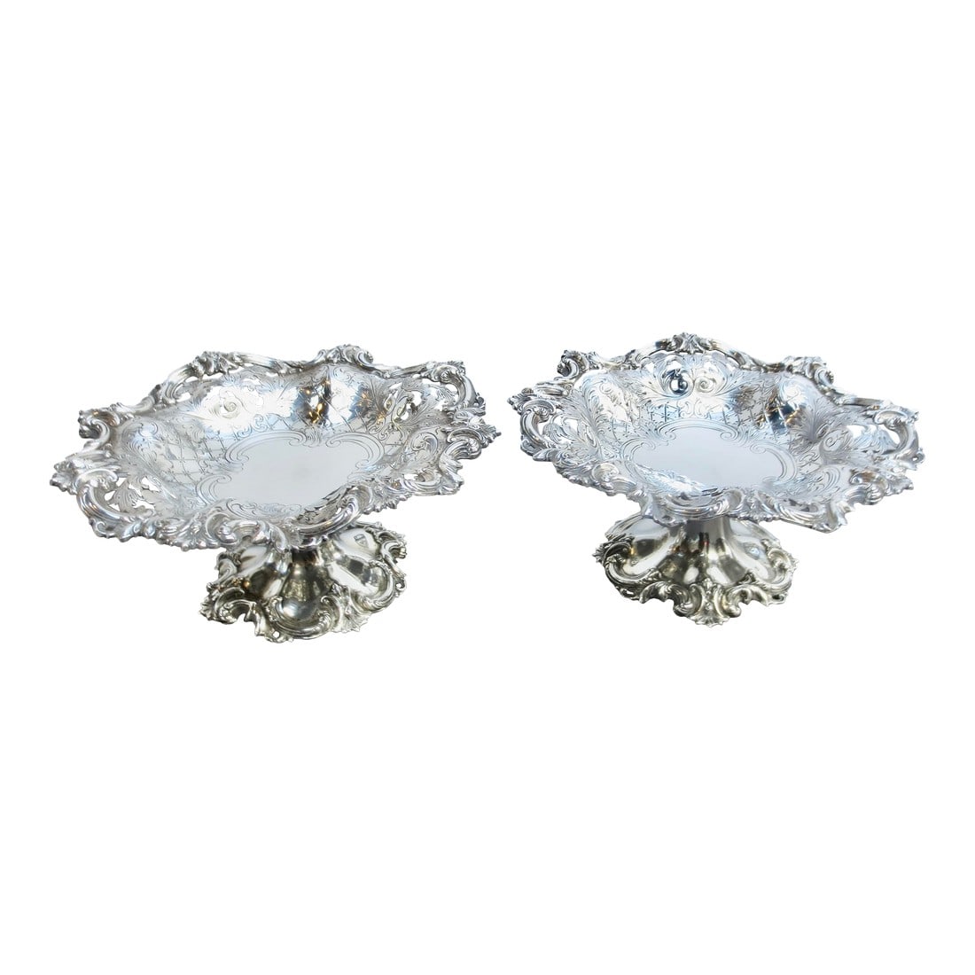 Galt Bros Sterling Silver Compotes - Pair of 2--23 Dwt. (1 of 5)