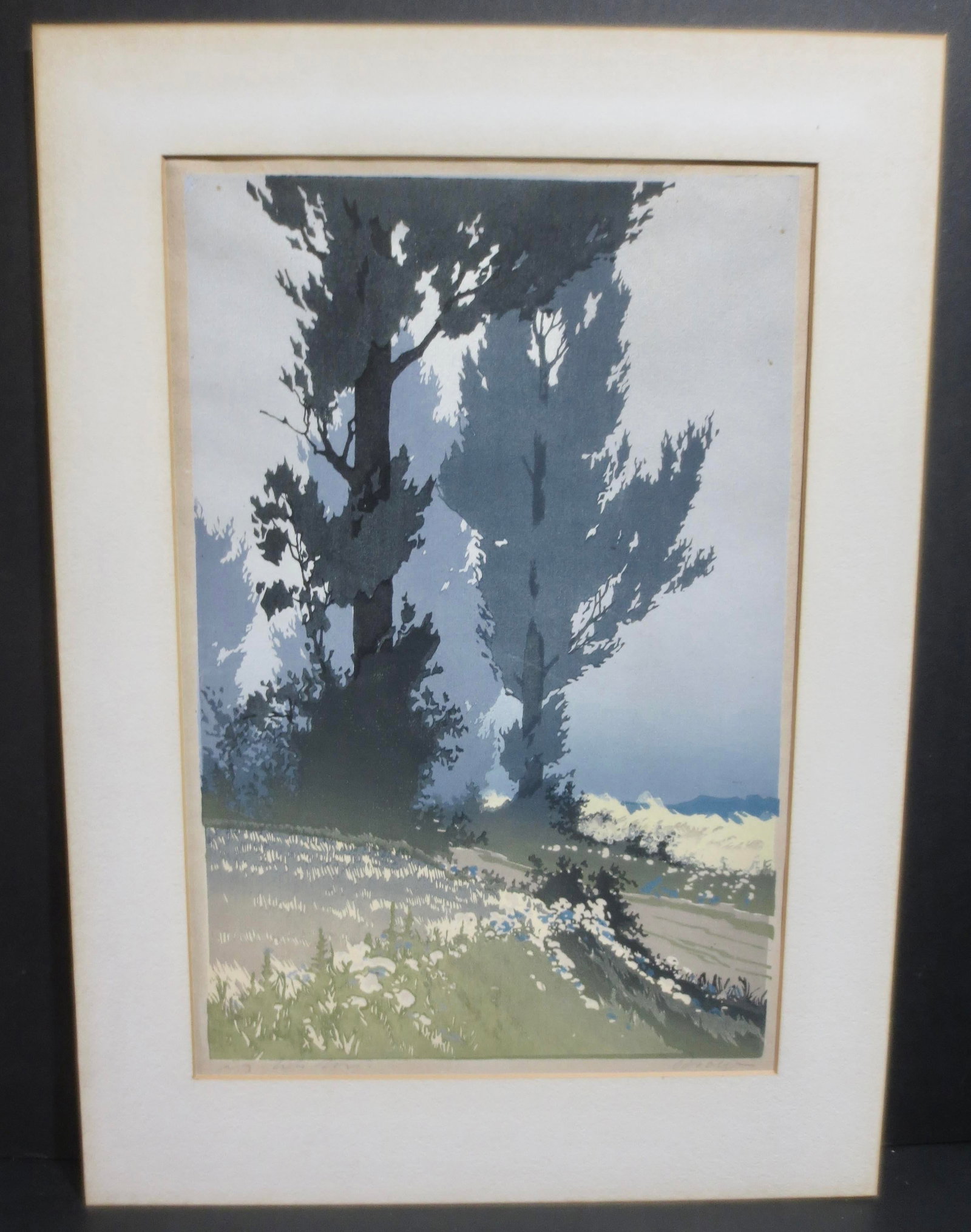 Paul Oskar Droge Signed Woodcut - 2