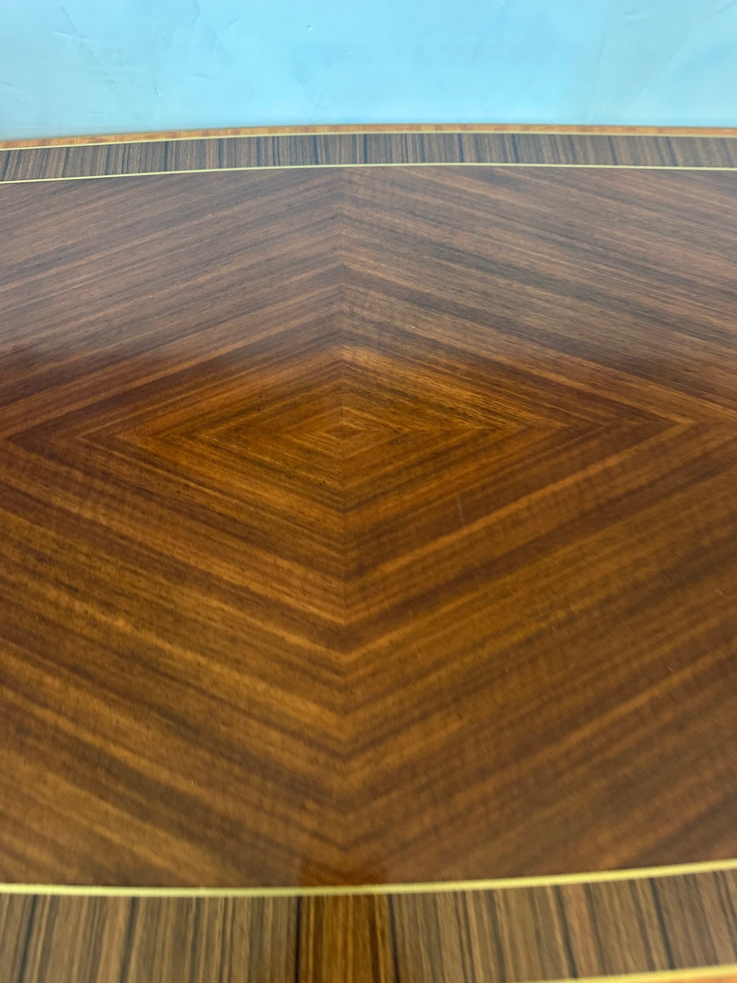 Theodore Alexander Mahogany Desk With Cast Brass Accents and Two Drawers - 2