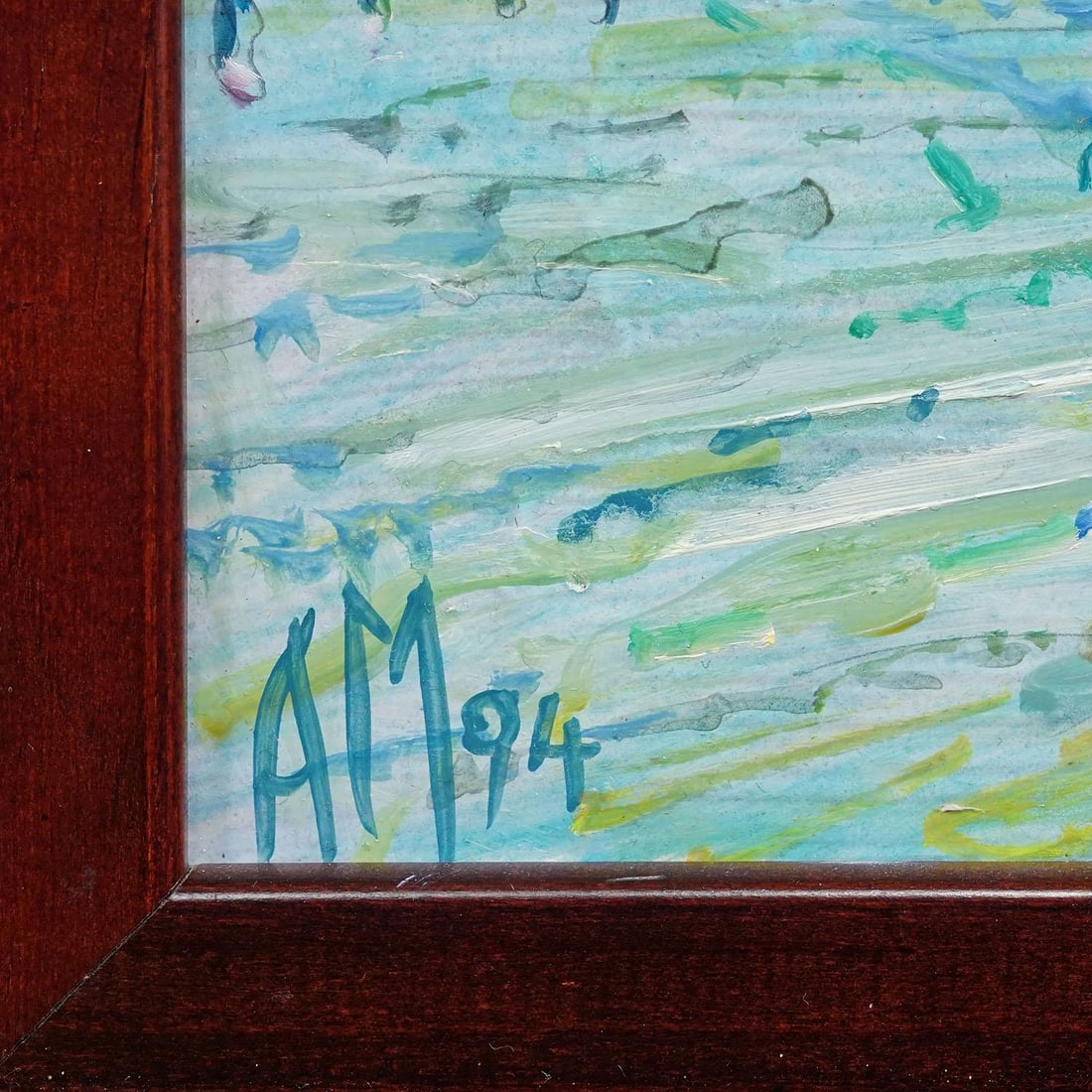 Fraueninsel, Eastern Shore – Oil Painting by Alexander Michael, 1994 - 4