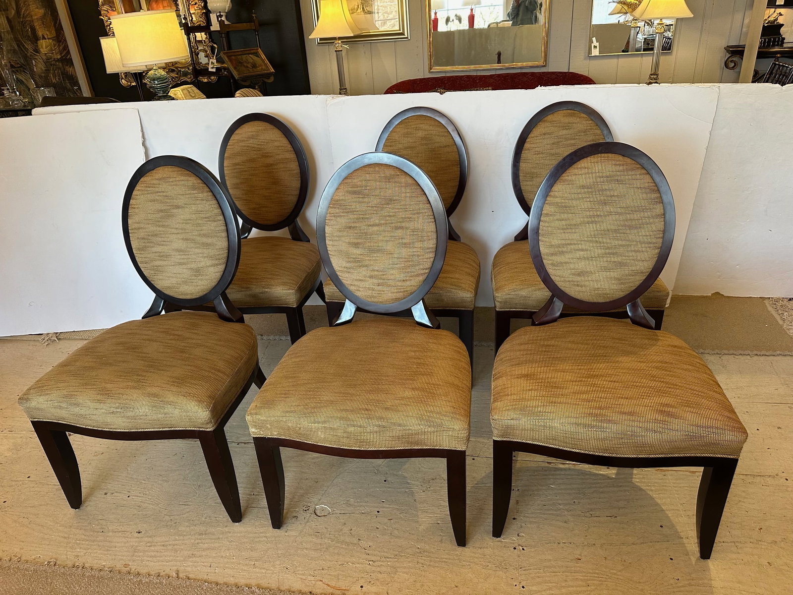 Oval X Barbara Barry Dining Chairs for Baker -Set of 8 - 11