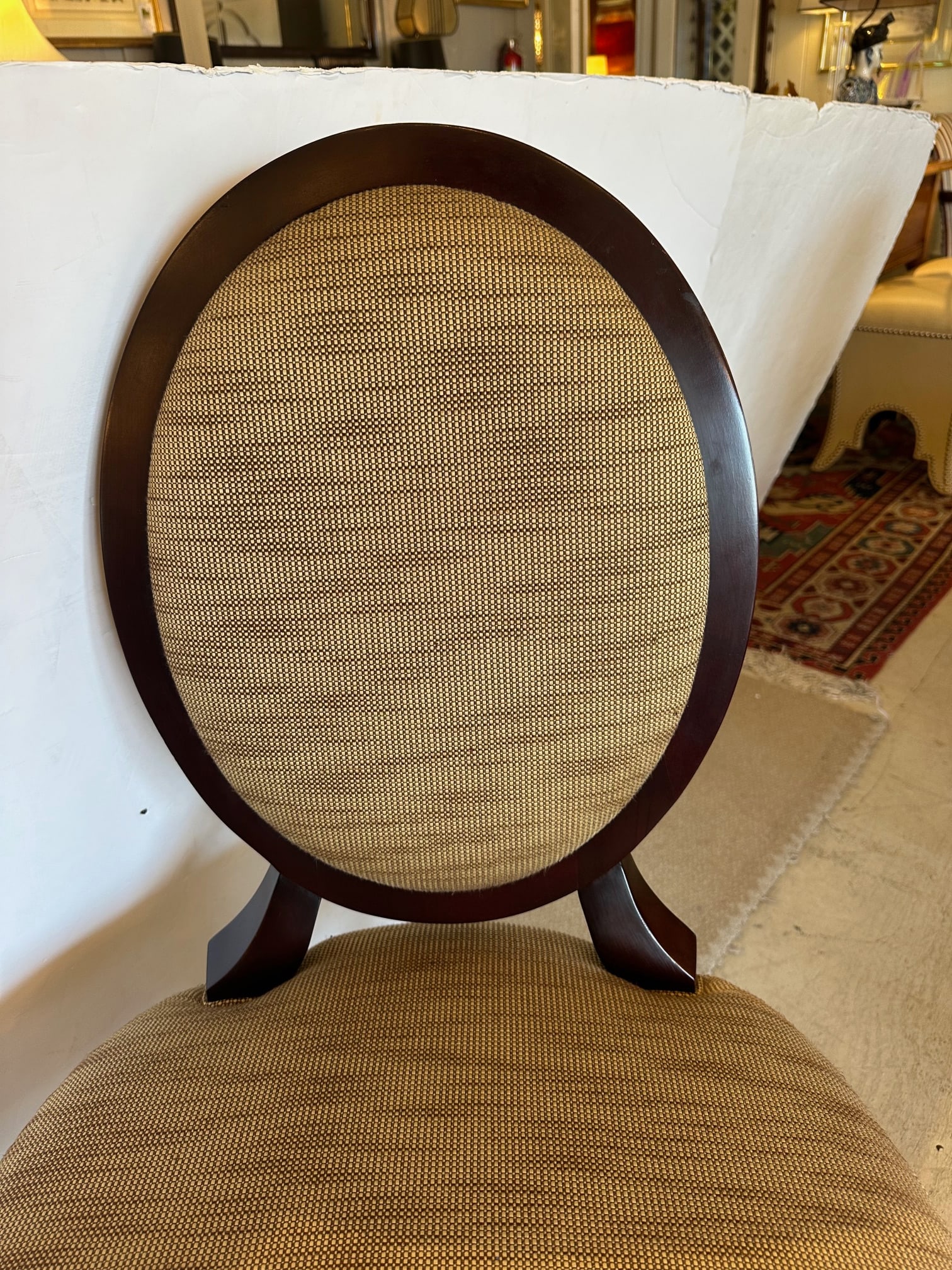 Oval X Barbara Barry Dining Chairs for Baker -Set of 8 - 12