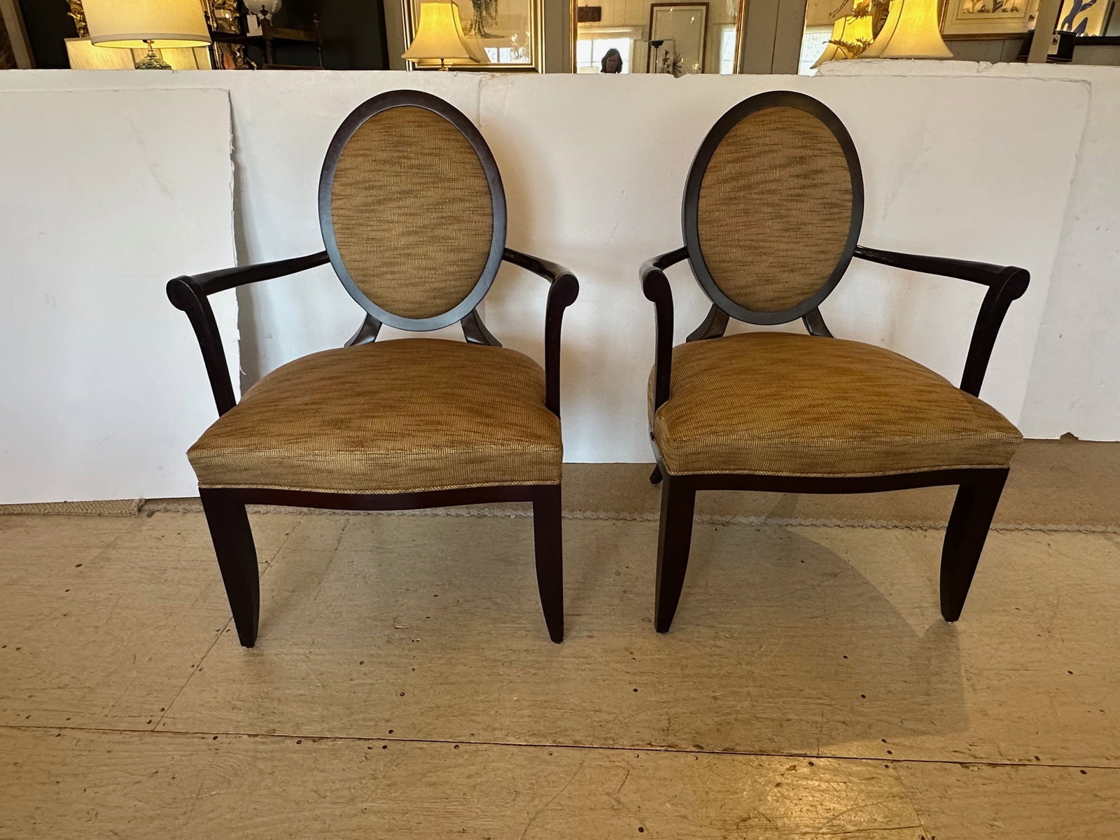 Oval X Barbara Barry Dining Chairs for Baker -Set of 8 - 4