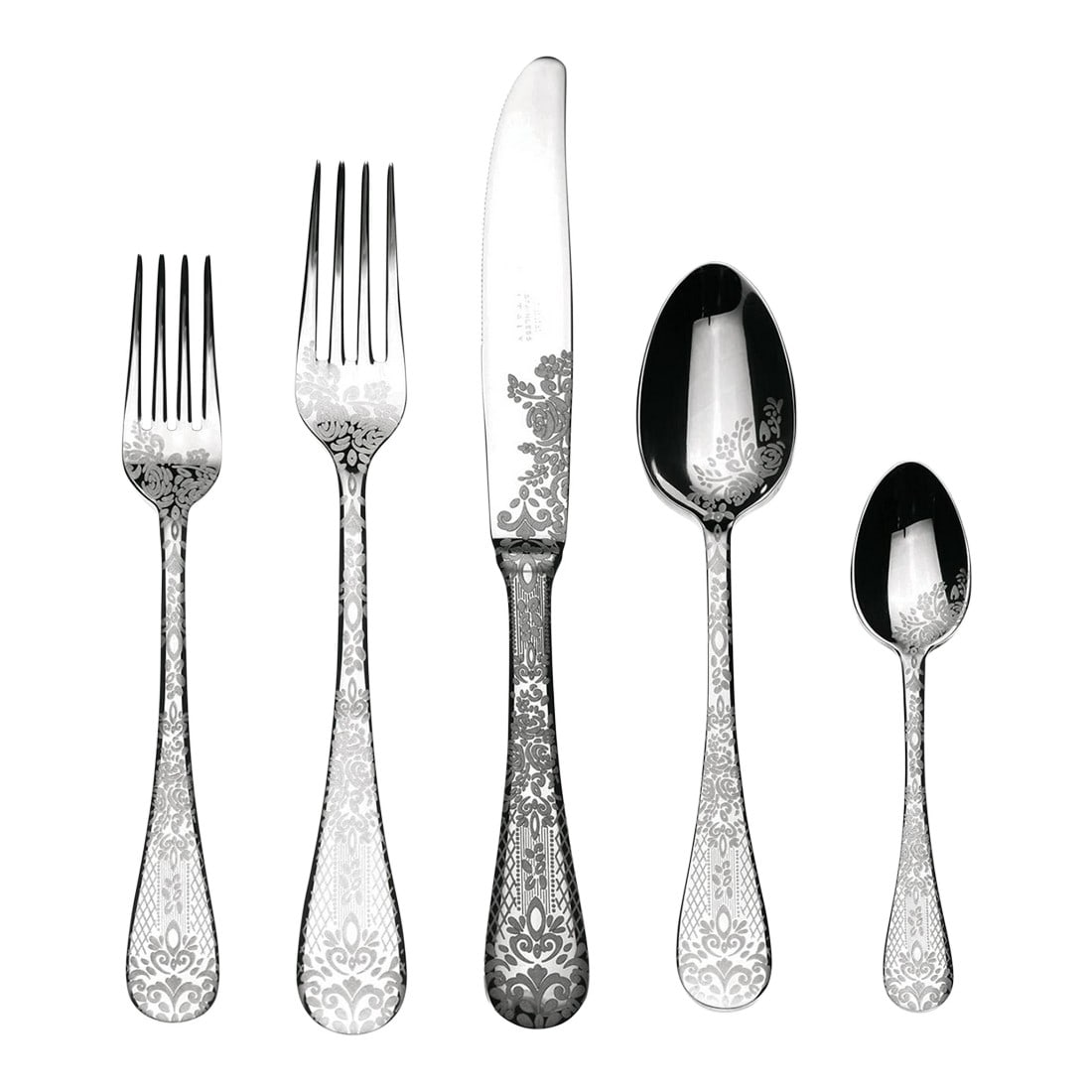 Louise Jenkins for Mepra Italy Casablanca Silverware Stainless Steel - Set of 20: The Casablanca cutlery set by Mepra has been Exclusively designed for Mepra by English architect Louise Jenkins. This collection of cutlery takes inspiration from silverware produced during the Victor